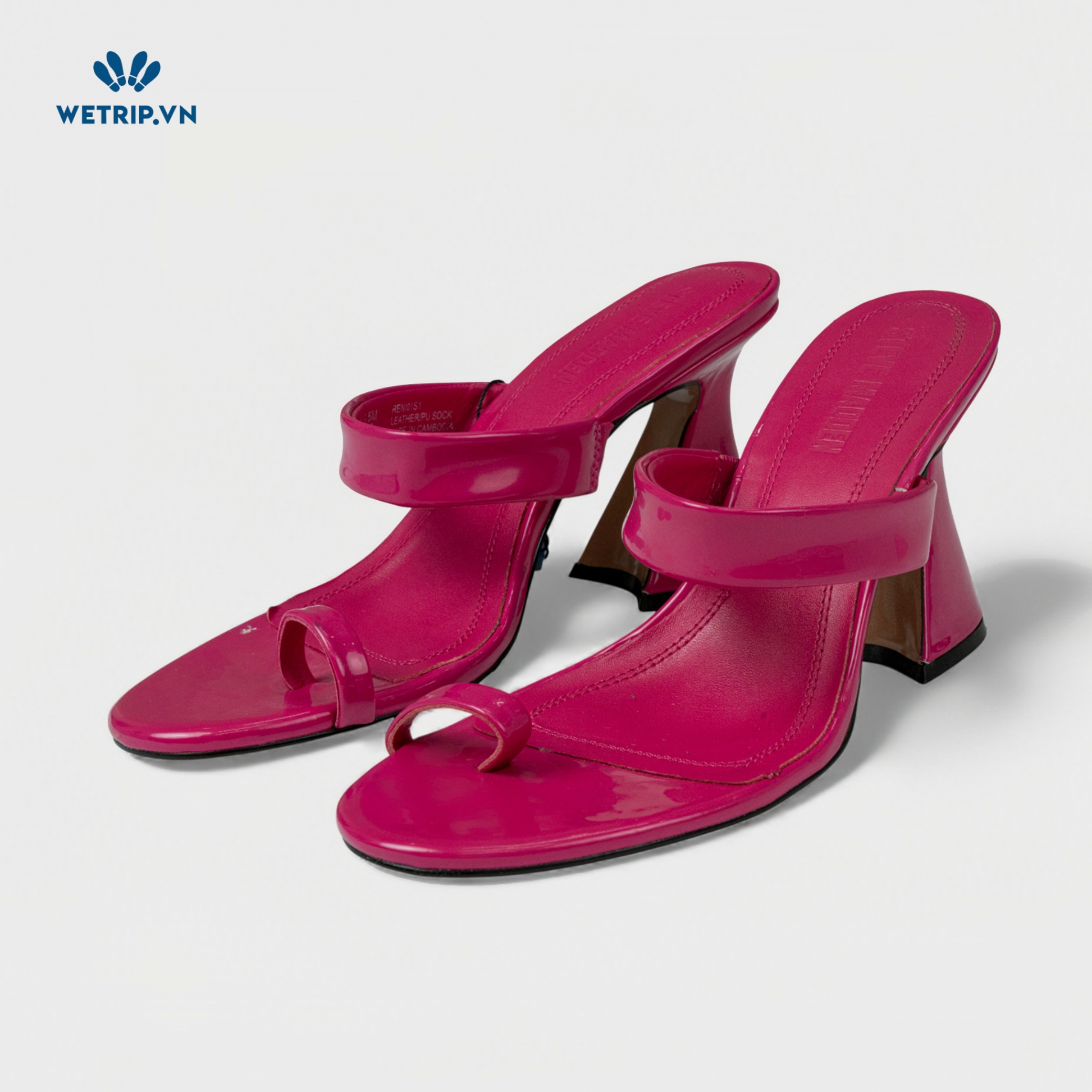 Sandal Cao Gót Steve Madden (Da-Hồng) Mã SDCG-SMD-001-B