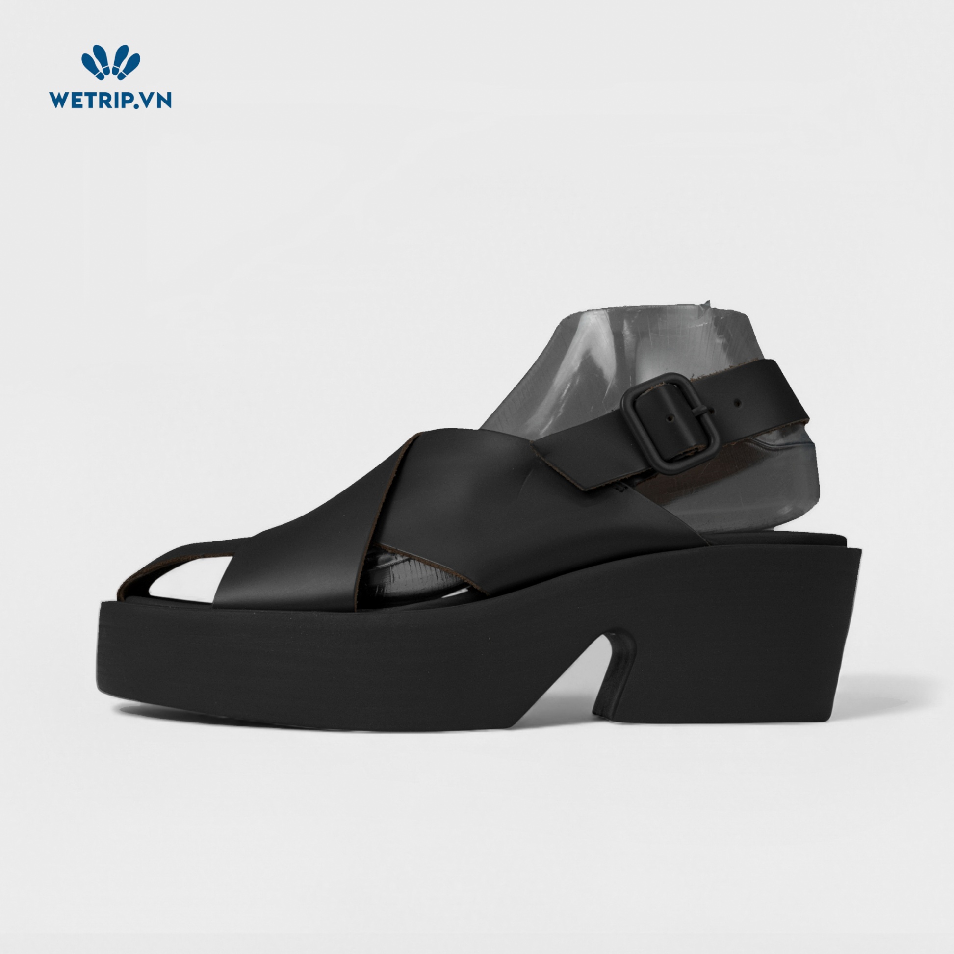 Sandal Cao Gót Camper (Da - Đen) Mã SDCG-CP-050-A