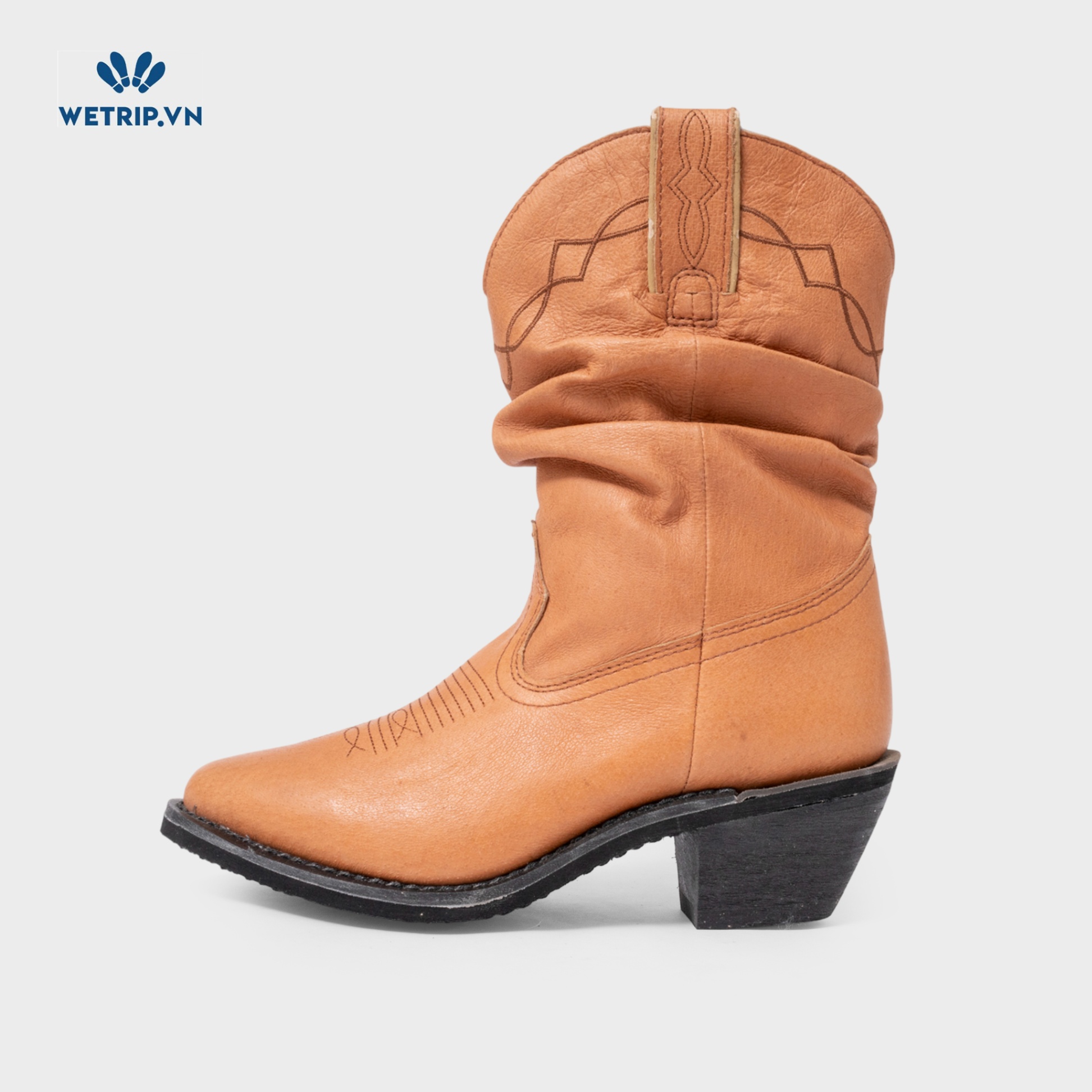 Boots Lửng Cao Gót Shyanne (nâu) Mã BL-CG-SYAN-001-B