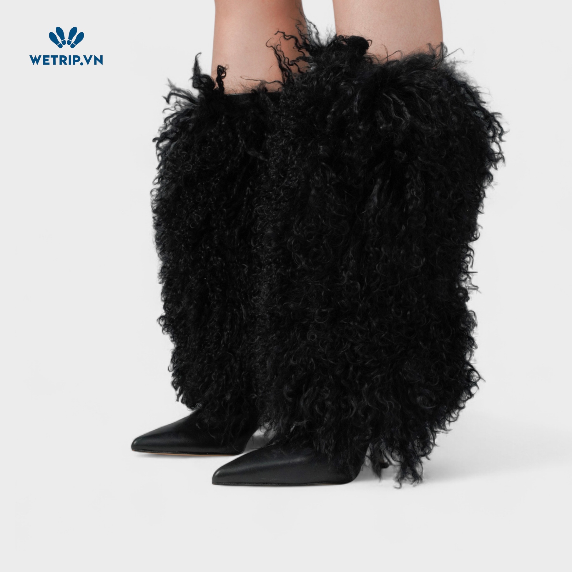 Boots Đầu Gối Cao Gót Wetrip_MichaelKors (Đen Gót Bạc) Mã BDG-CG-MK-007-A