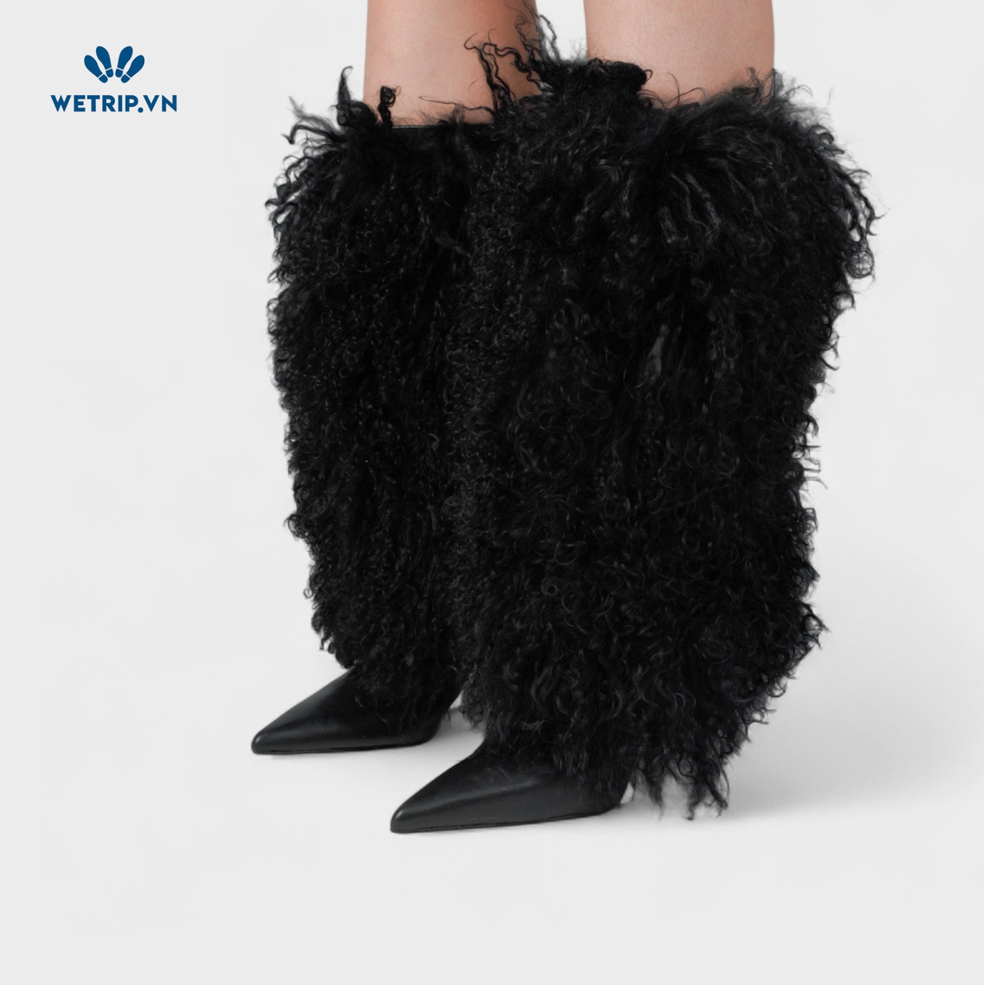 Boots Đầu Gối Cao Gót Wetrip_MichaelKors (Đen Gót Bạc) Mã BDG-CG-MK-007-A