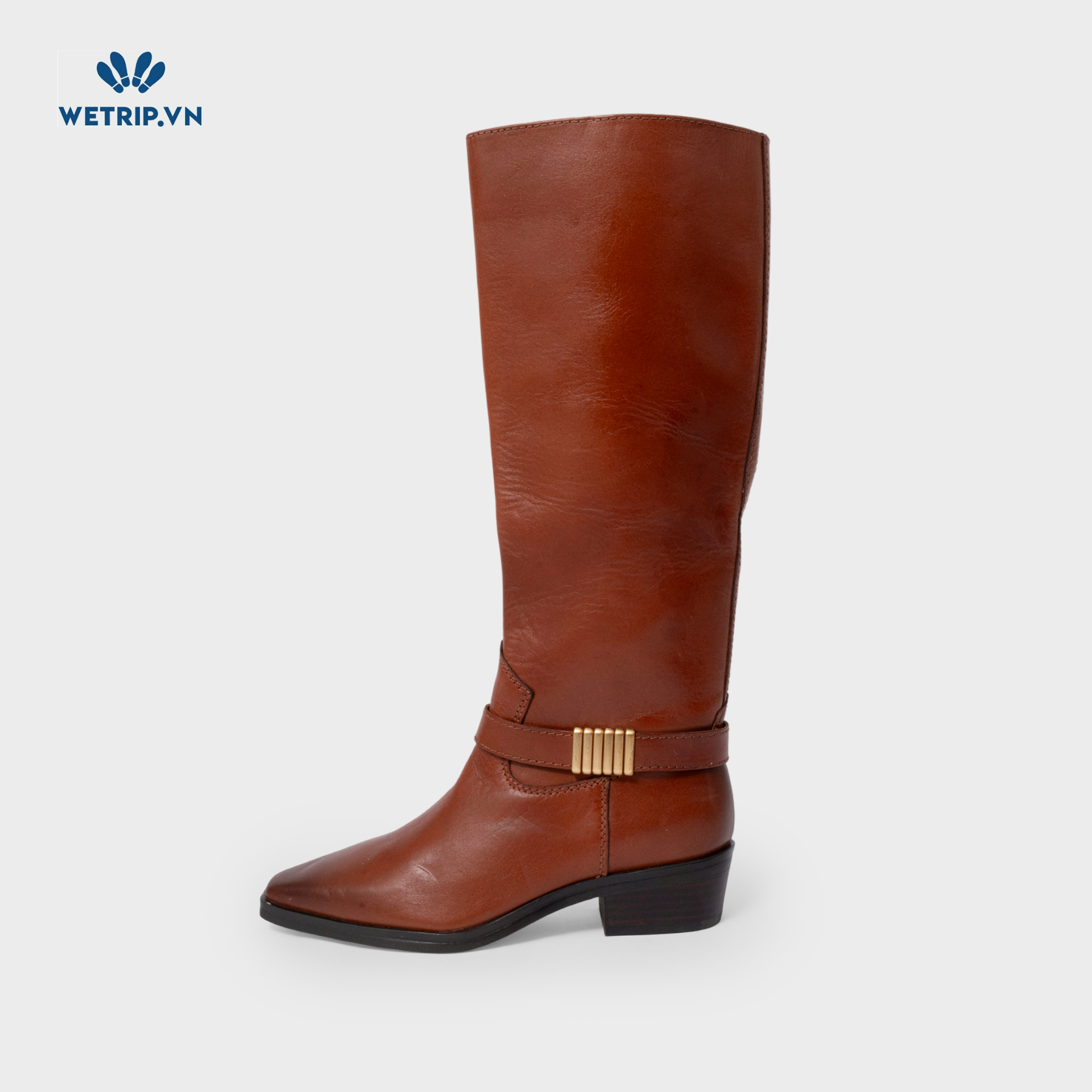 Boots Đầu Gối Cao Gót Vince Camuto (Da-Nâu) Mã BDG-CG-VC-011-A