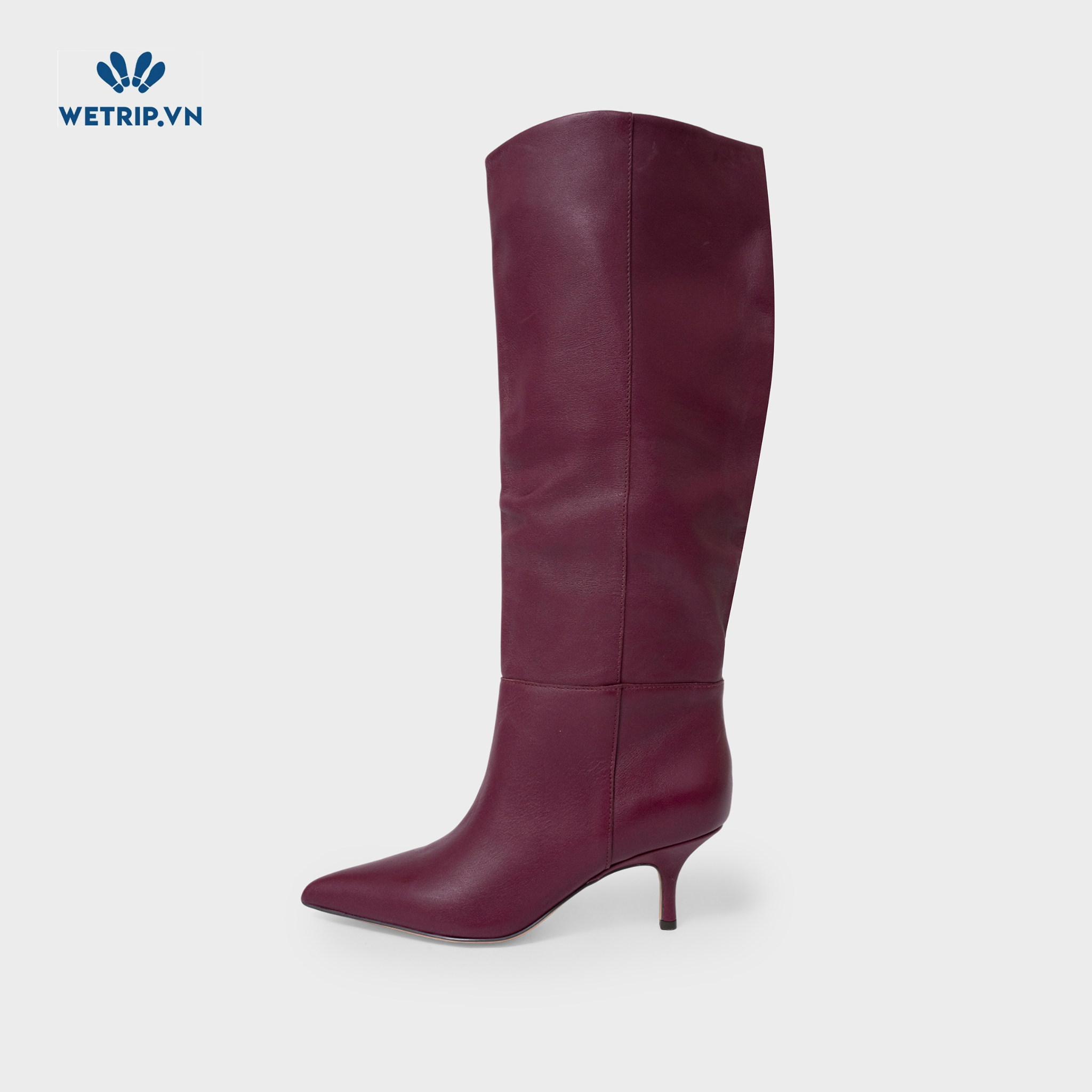Boots Đầu Gối Cao Gót Vince Camuto (Da-Tím) Mã BDG-CG-VC-008-A