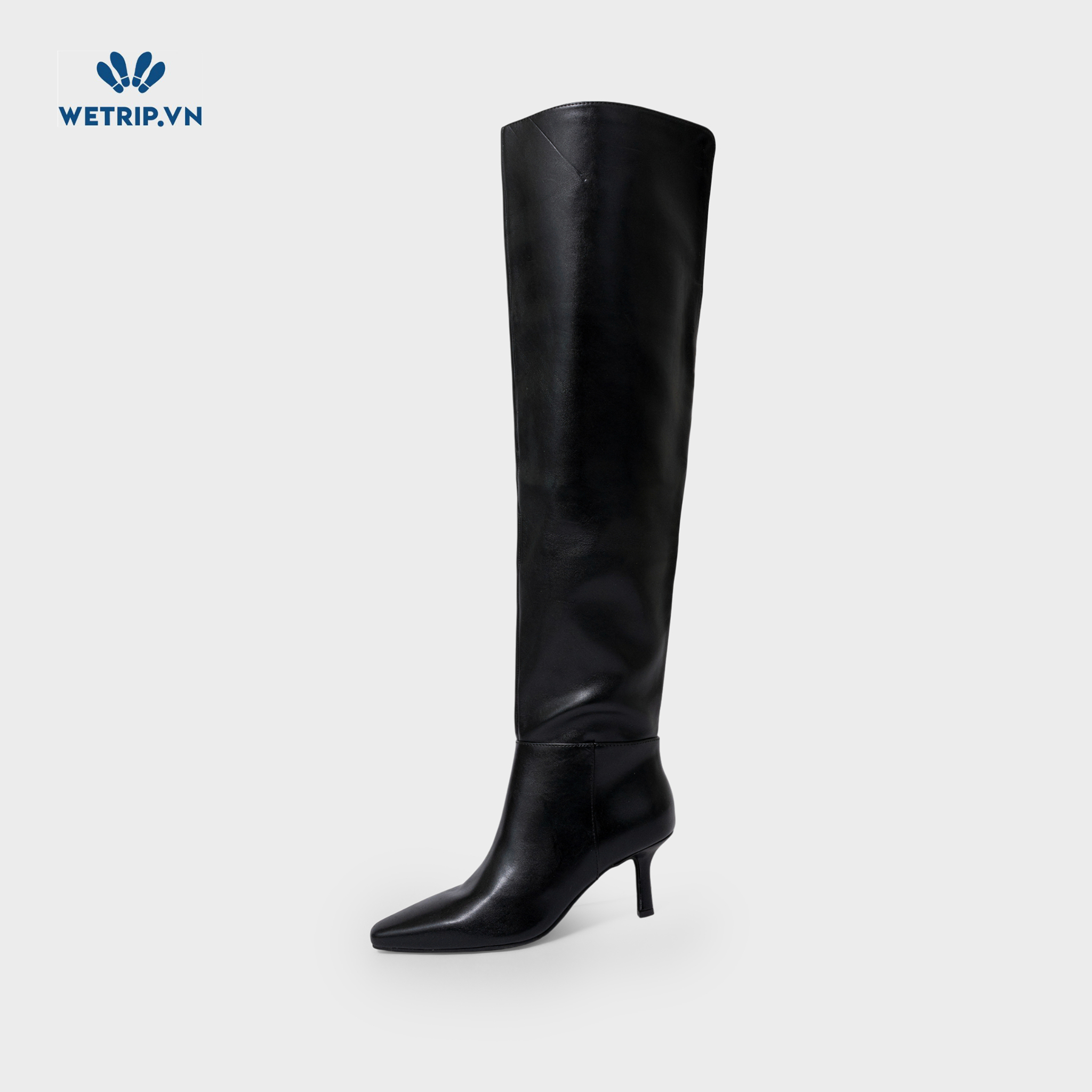 Boots Đầu Gối Cao Gót I.N.C (Da-Đen) Mã BDG-CG-INC-003-A