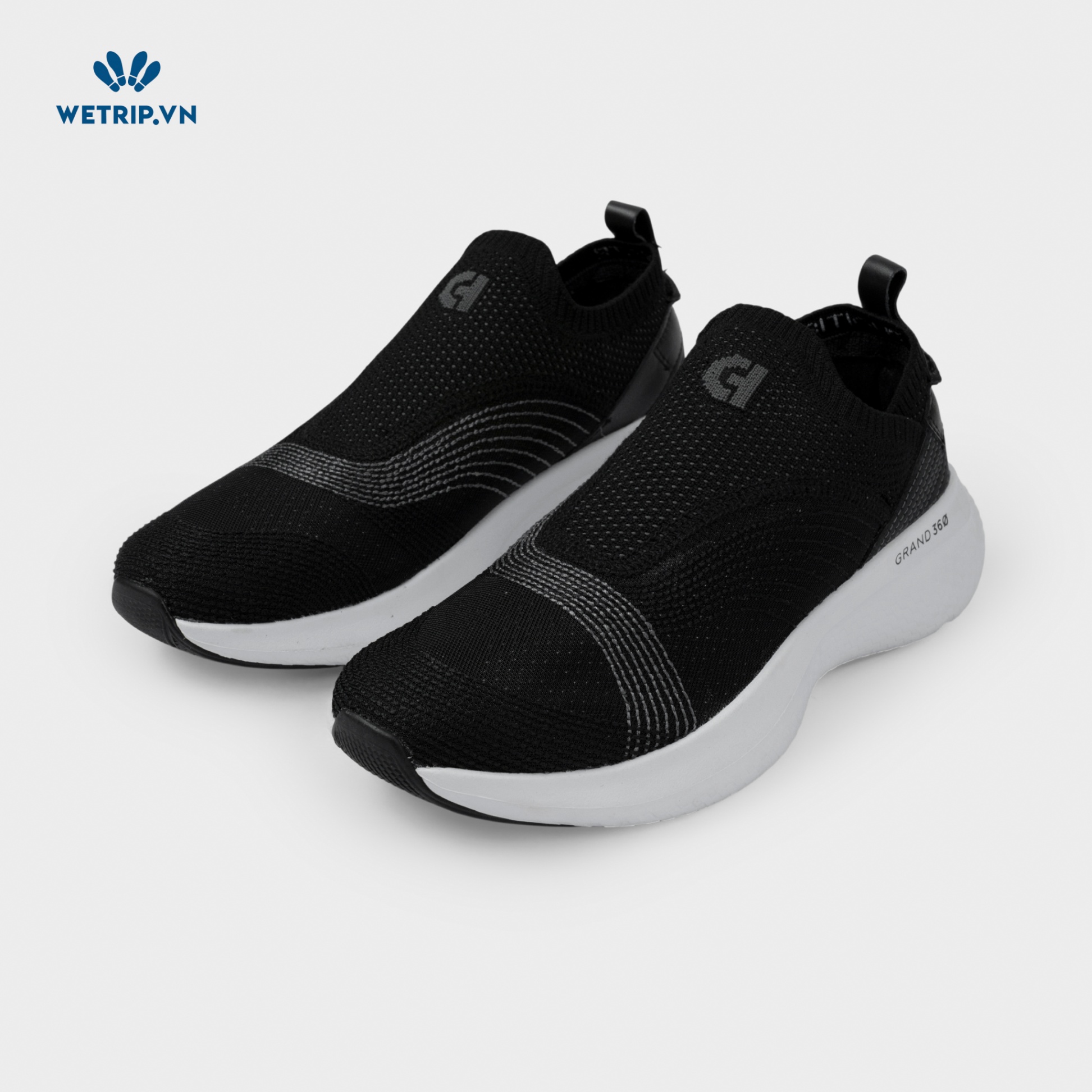 Slipon We_ColeHaan (Vải - Đen Đế Trắng) Mã SLO-COHA-001-A