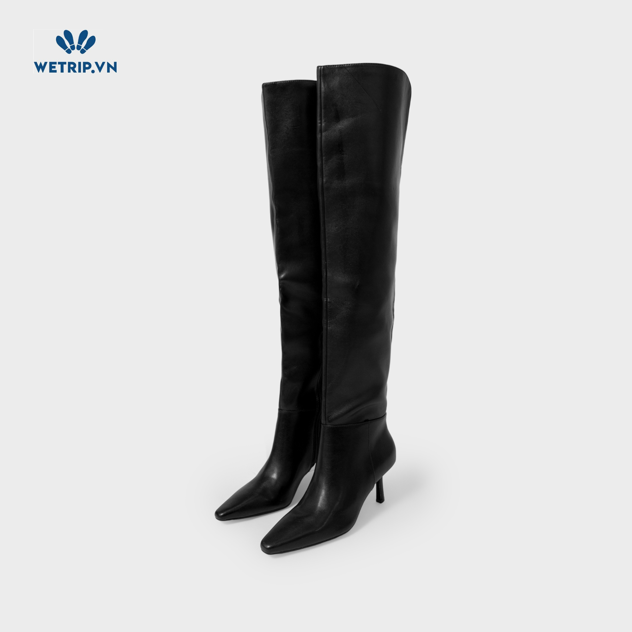 Boots Đầu Gối Cao Gót I.N.C (Da-Đen) Mã BDG-CG-INC-003-A