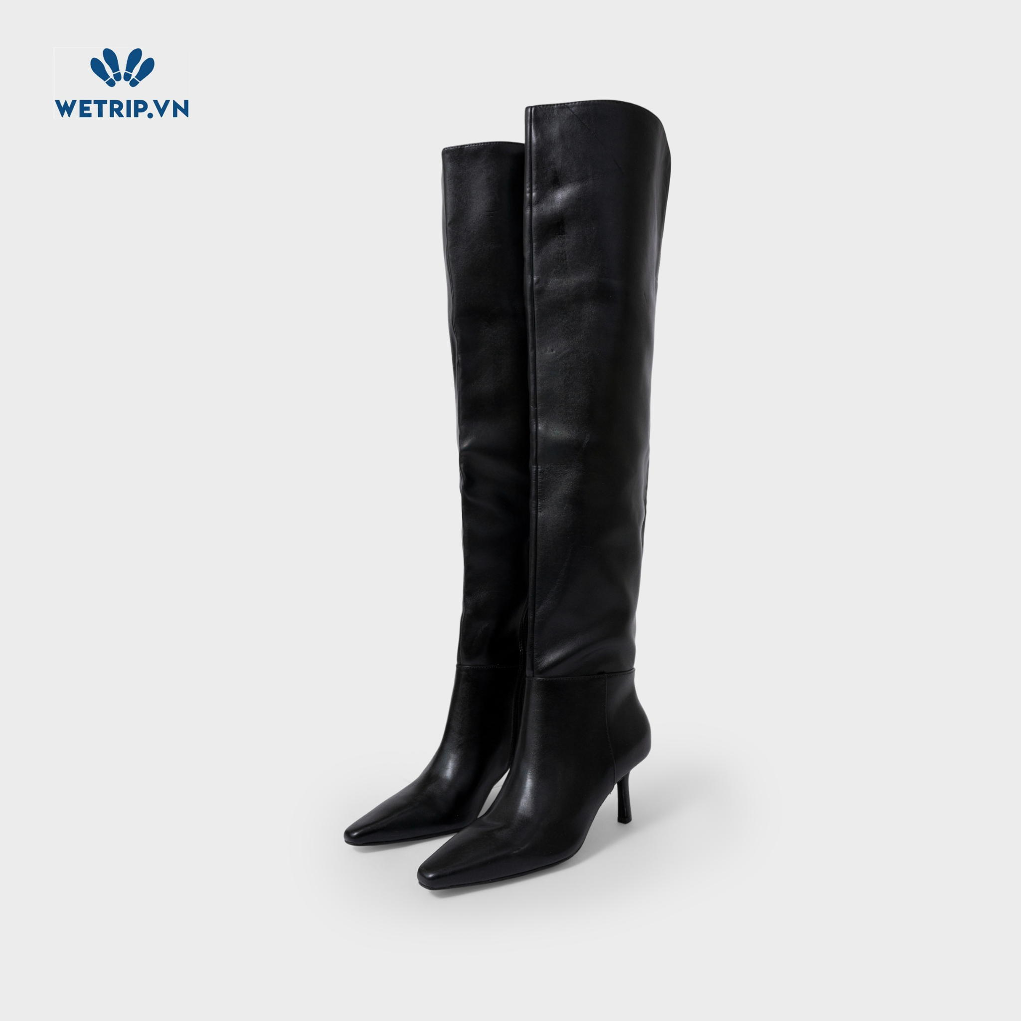 Boots Đầu Gối Cao Gót I.N.C (Da-Đen) Mã BDG-CG-INC-003-A