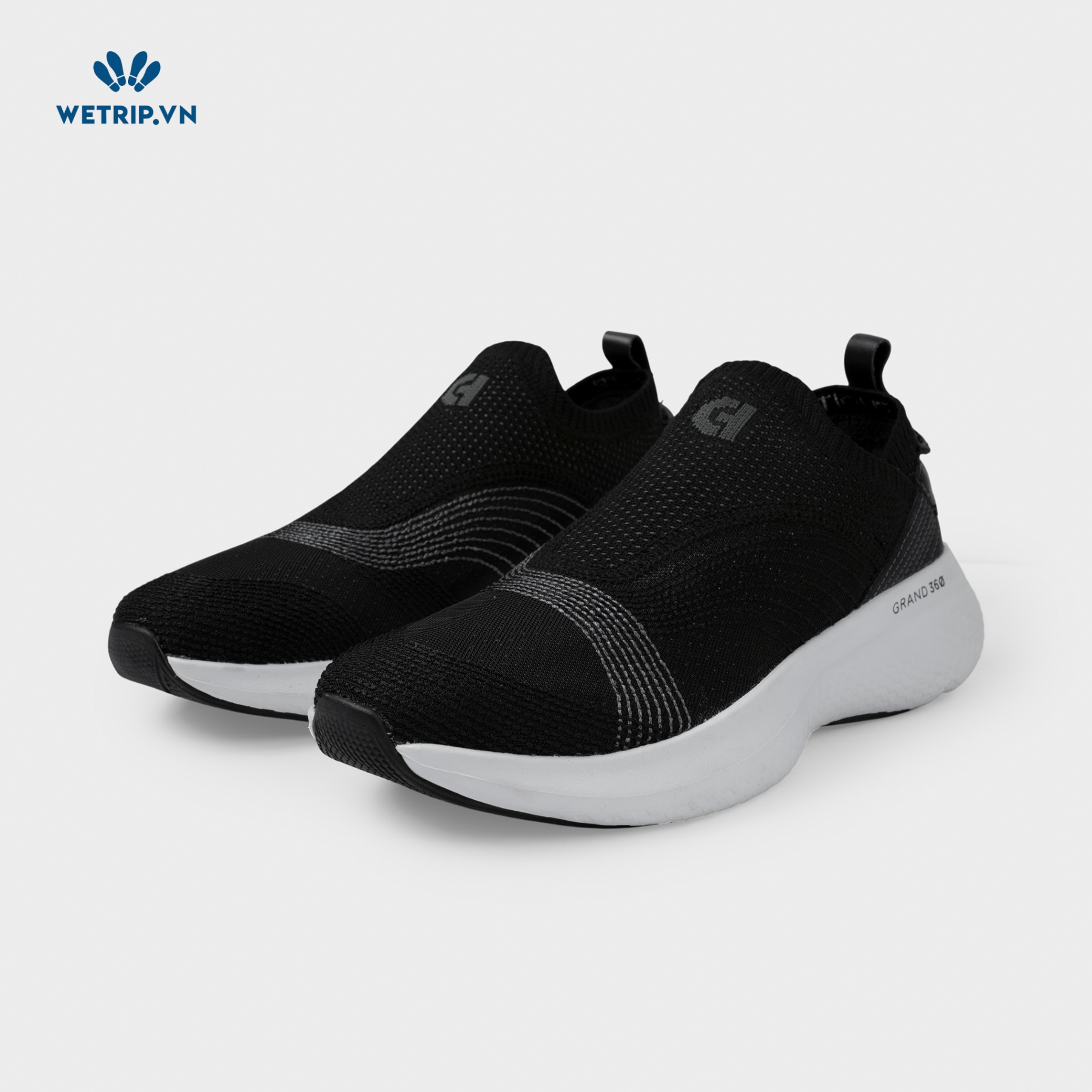 Slipon We_ColeHaan (Vải - Đen Đế Trắng) Mã SLO-COHA-001-A