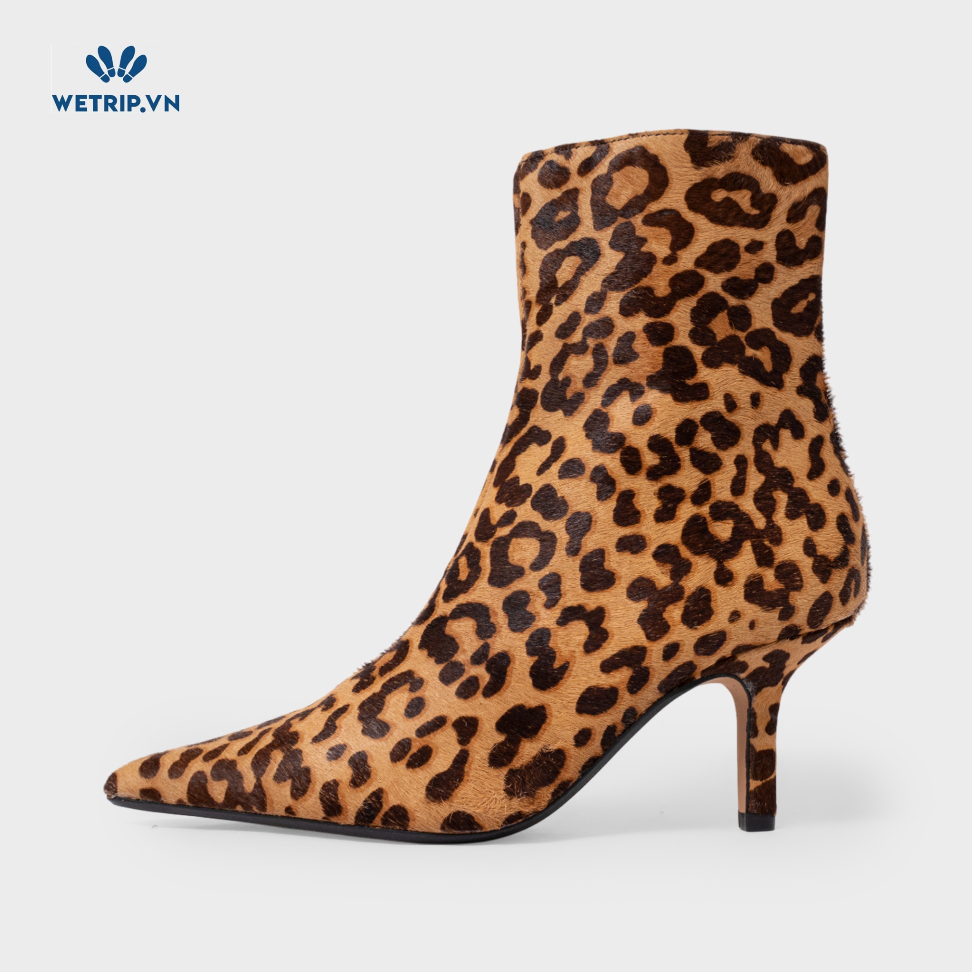 Boots Lửng Cao Gót Steve Madden (Họa tiết da báo) Mã BL-CG-SMD-002-A