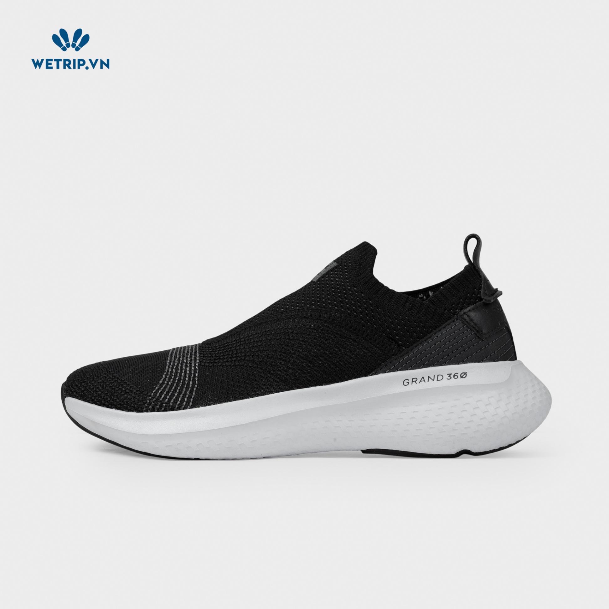 Slipon We_ColeHaan (Vải - Đen Đế Trắng) Mã SLO-COHA-001-A