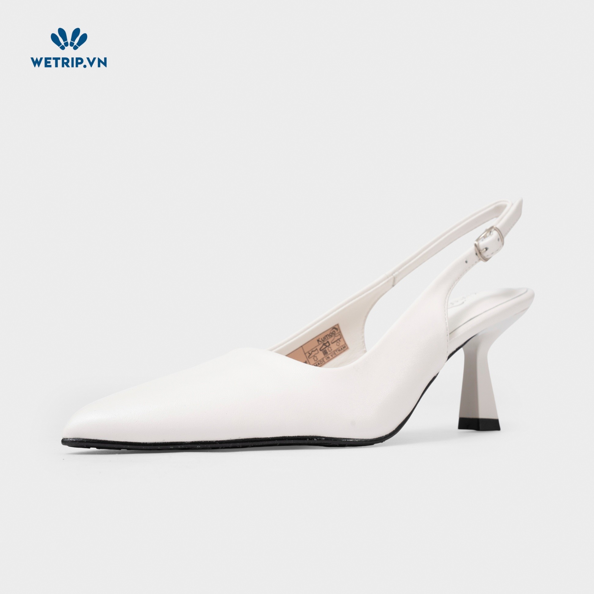 Giày Cao Gót KUMOO JESSI HEELS (Trắng) Mã GCG-KUMO-022-B