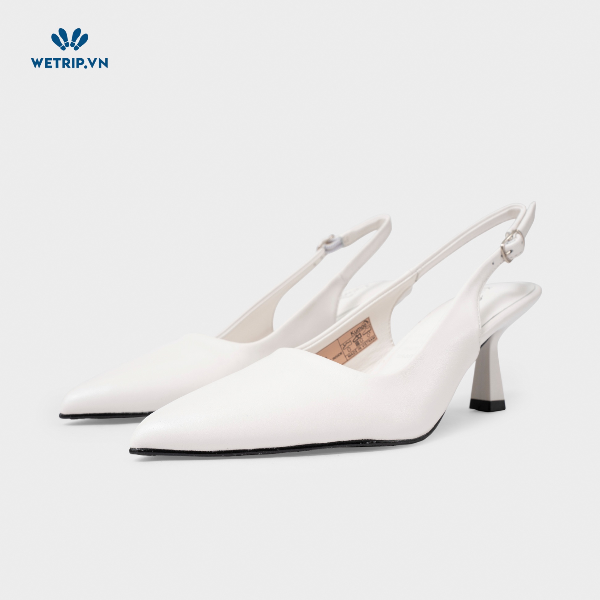 Giày Cao Gót KUMOO JESSI HEELS (Trắng) Mã GCG-KUMO-022-B