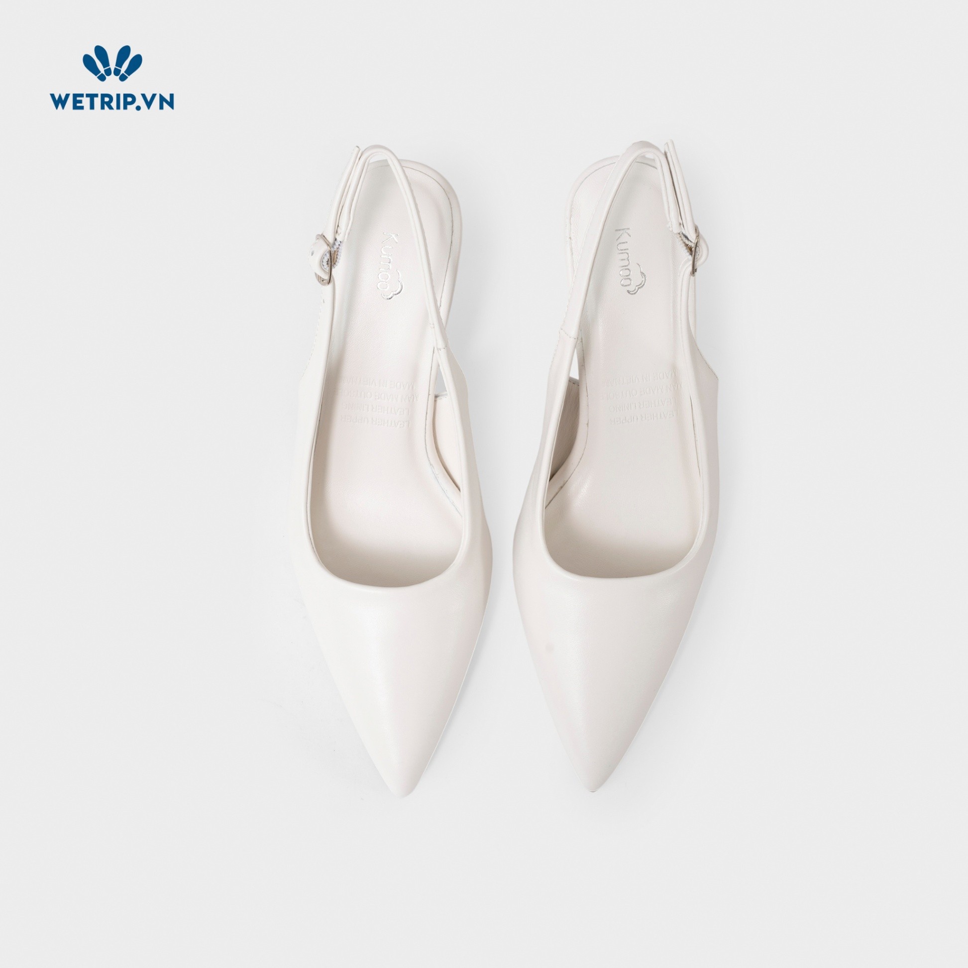 Giày Cao Gót KUMOO JESSI HEELS (Trắng) Mã GCG-KUMO-022-B