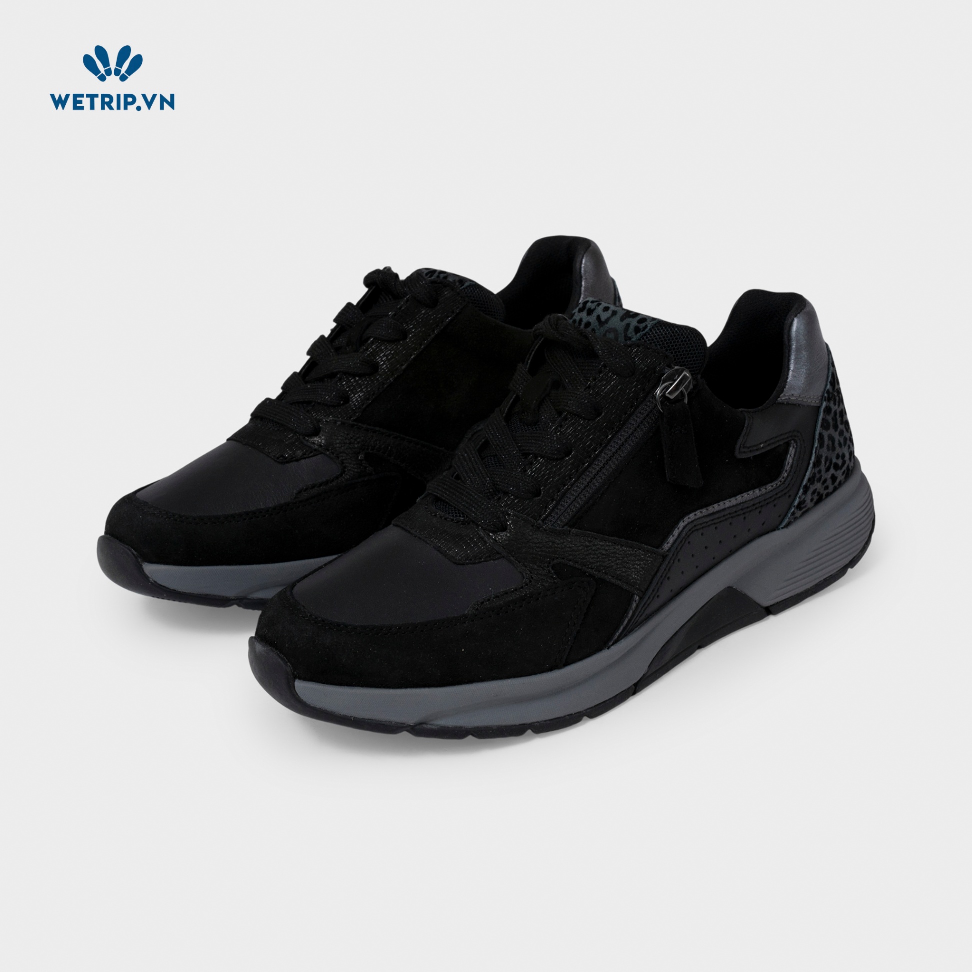Sneaker Gabor (Da-Đen gót beo) Mã SN-GB-021-L