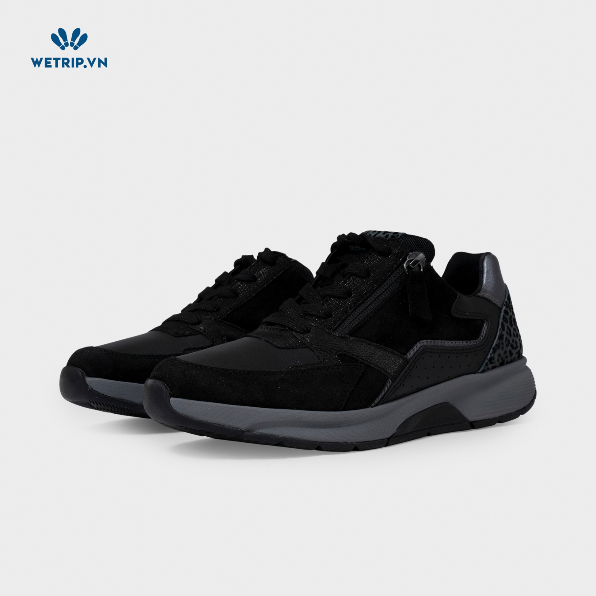 Sneaker Gabor (Da-Đen gót beo) Mã SN-GB-021-L