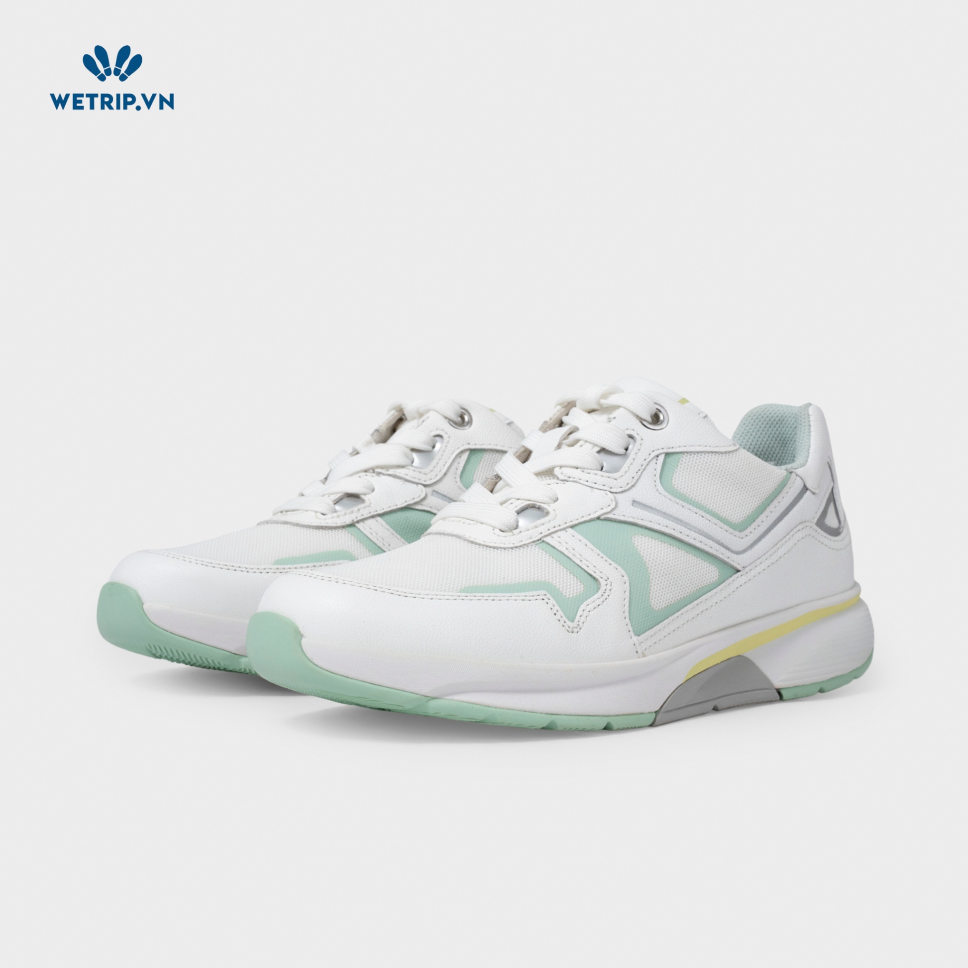 Sneaker Gabor (Da-Trắng viền xanh mint) Mã SN-GB-027-A