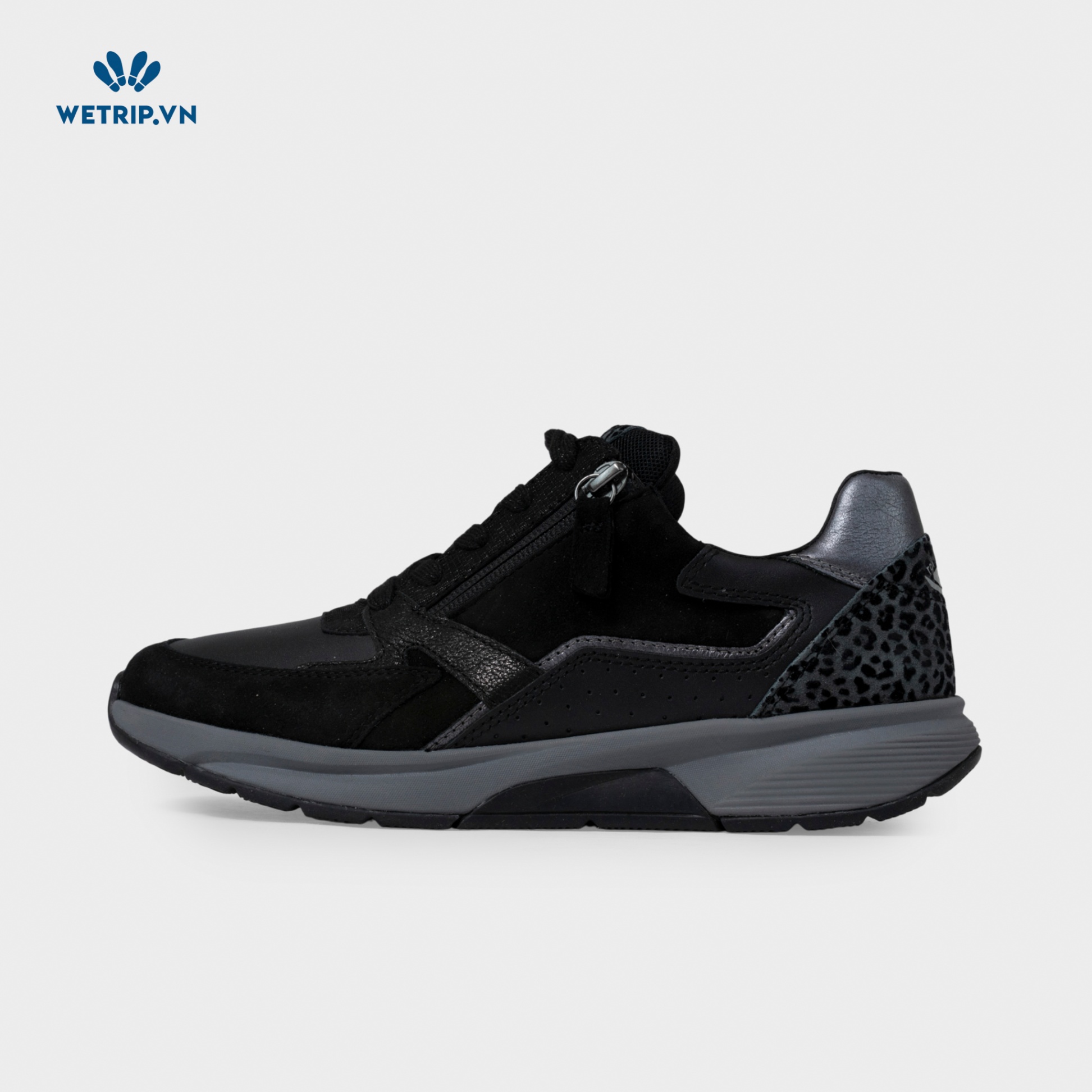 Sneaker Gabor (Da-Đen gót beo) Mã SN-GB-021-L