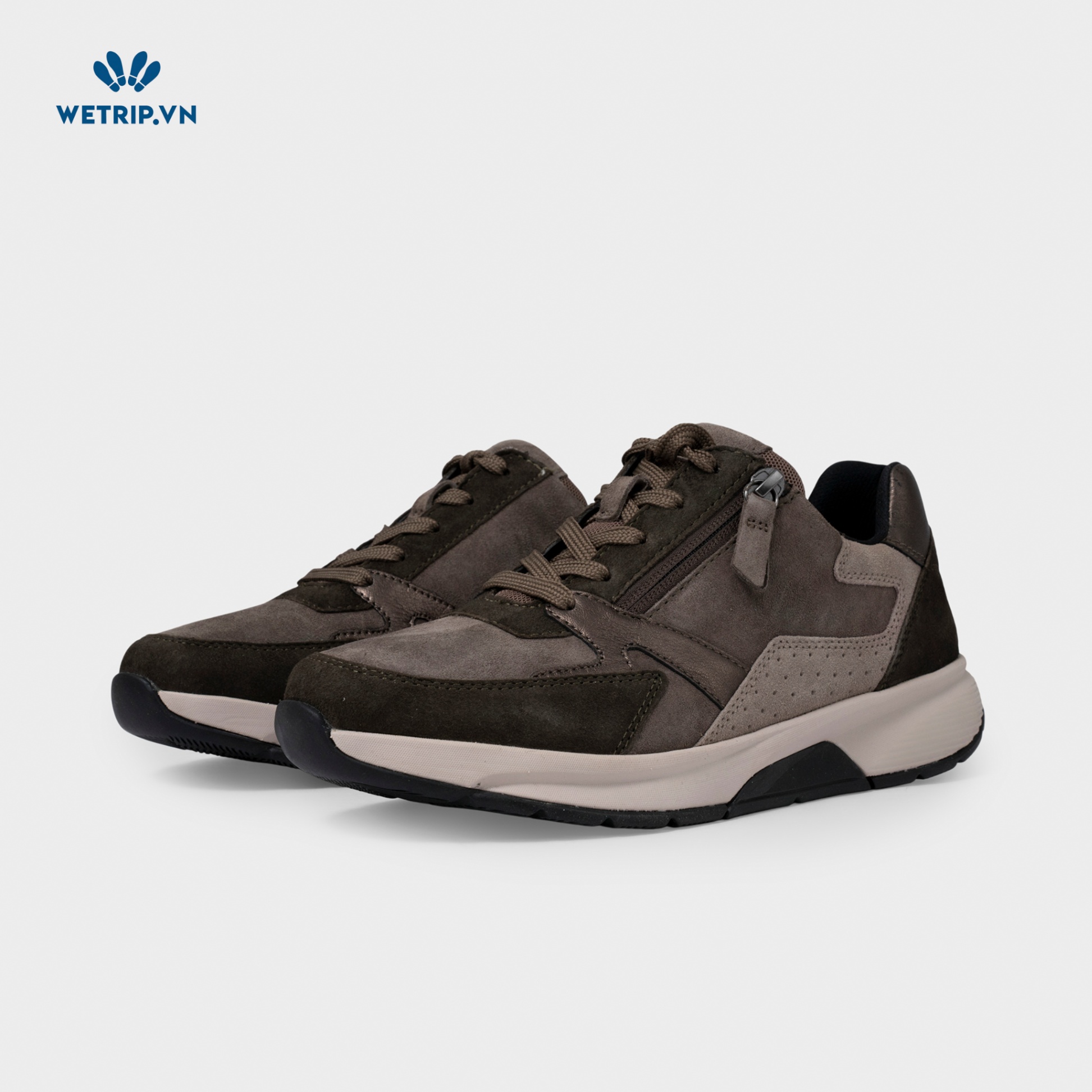 Sneaker Gabor (Da-Xám be đế kem) Mã SN-GB-021-O