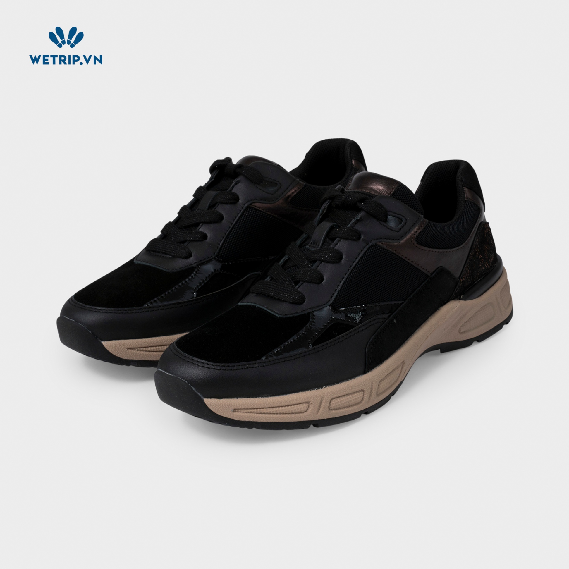 Sneaker Gabor (Da-Đen đế be) Mã SN-GB-025-A