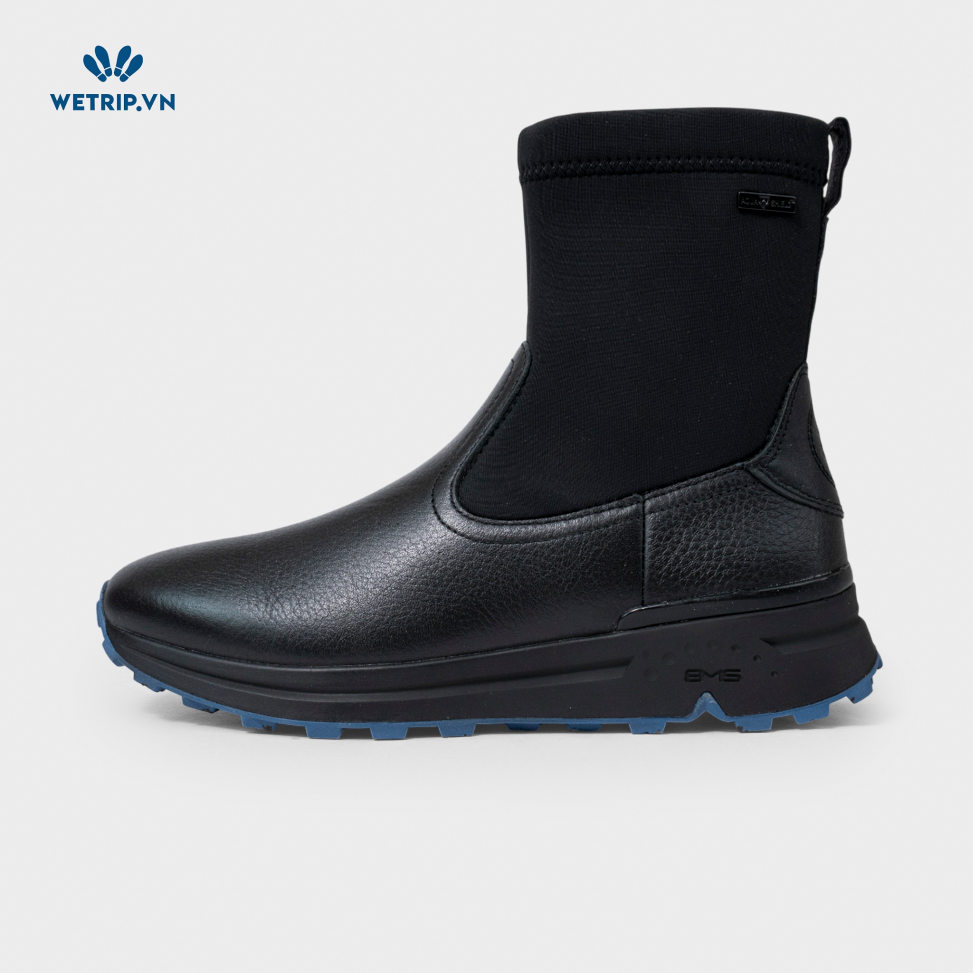 Boots Lửng Đế Bằng Bussola (Da-Đen full) Mã BL-DB-BSL-068-A2