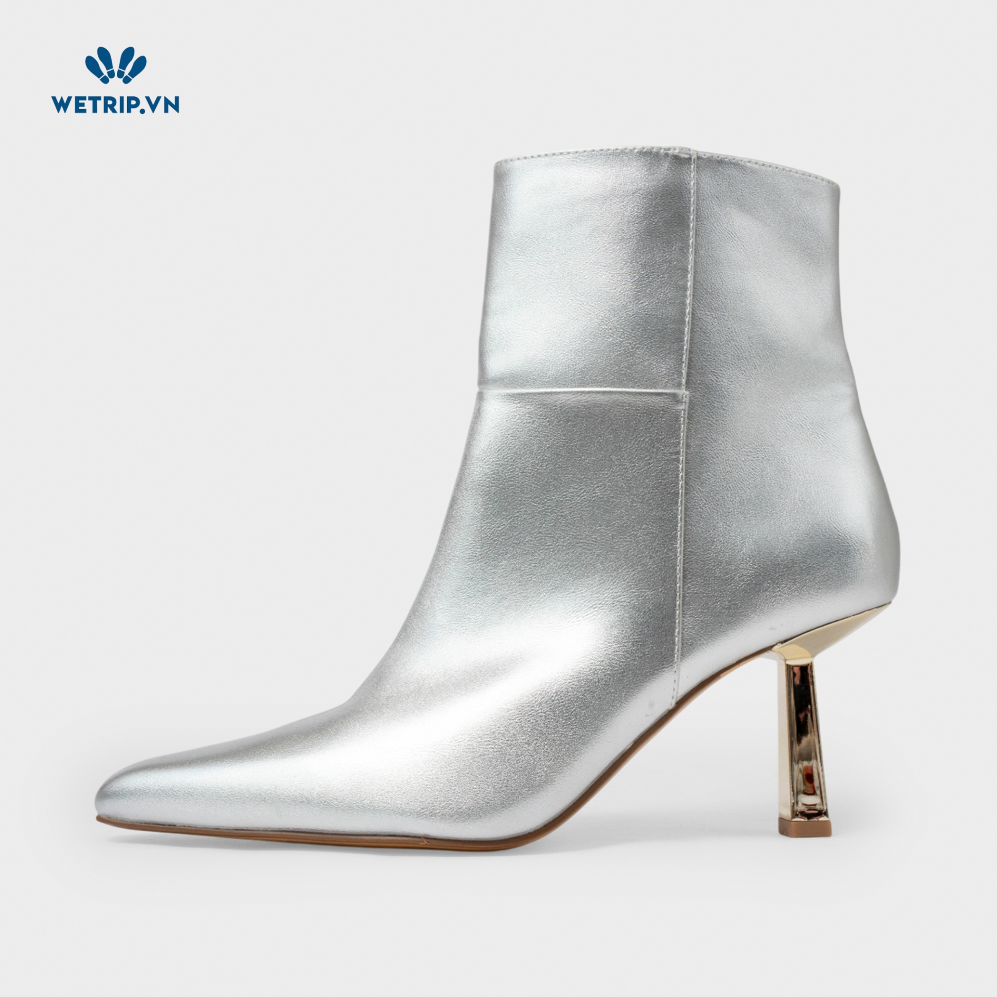 Boots Mắt Cá Cao Gót White House Black Market (Da-Bạc) Mã BMC-CG-WHBM-001-A