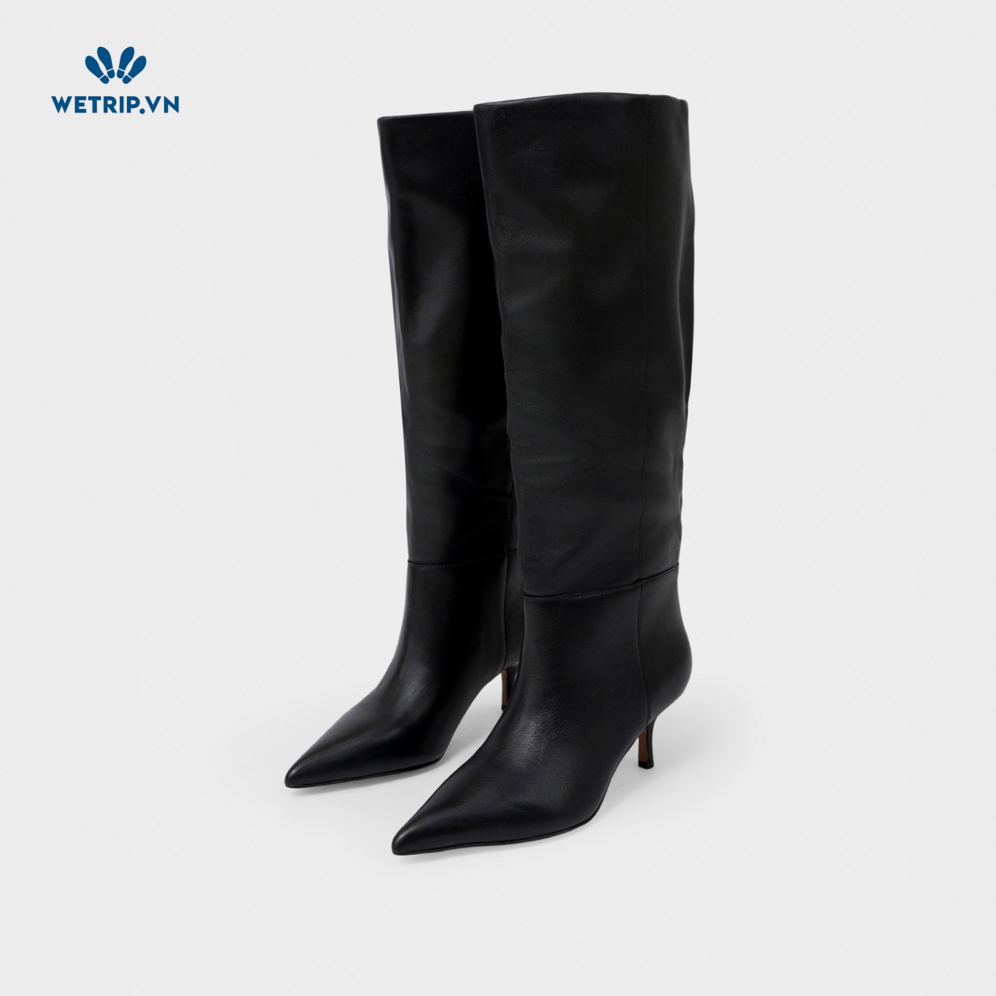 Boots Đầu Gối Cao Gót Vince Camuto (Da-Đen) Mã BDG-CG-VC-008-B