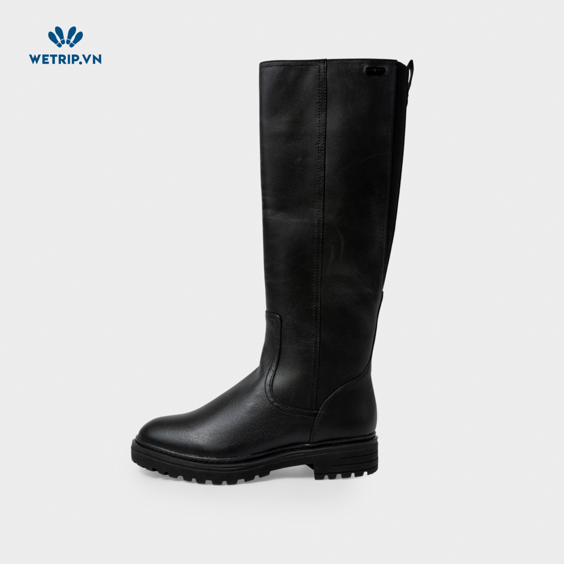 Boots Đầu Gối Cao Gót Bussola (Da-Đen) Mã BDG-CG-BSL-038-A