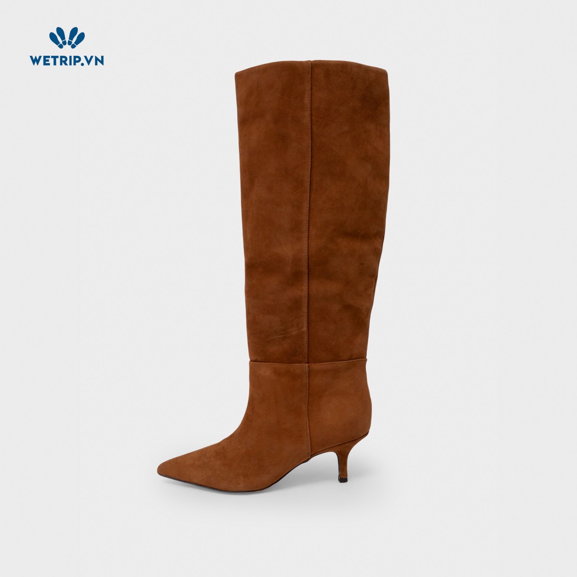 Boots Đầu Gối Cao Gót Vince Camuto (Da lộn-Nâu) Mã BDG-CG-VC-008-D