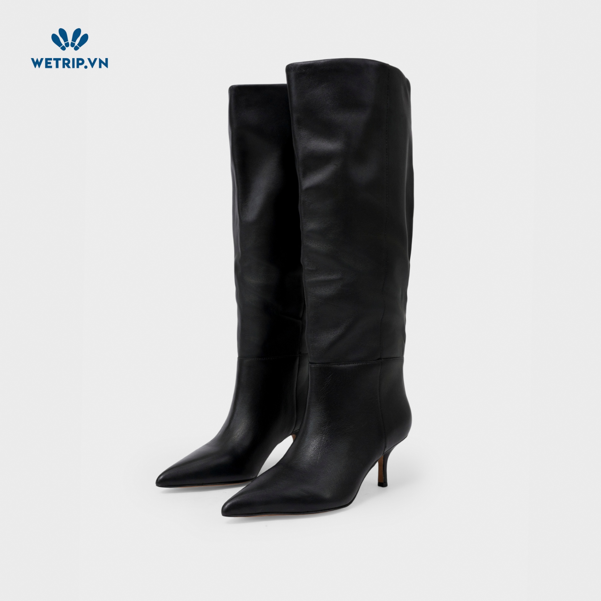 Boots Đầu Gối Cao Gót Vince Camuto (Da-Đen) Mã BDG-CG-VC-008-B
