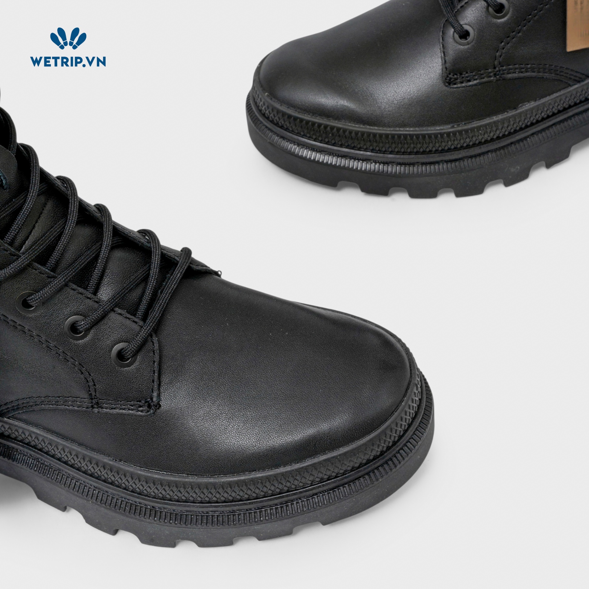 Boots Lửng Đế Bằng Palladium (Da-Đen) Mã BL-DB-PALA-005-D