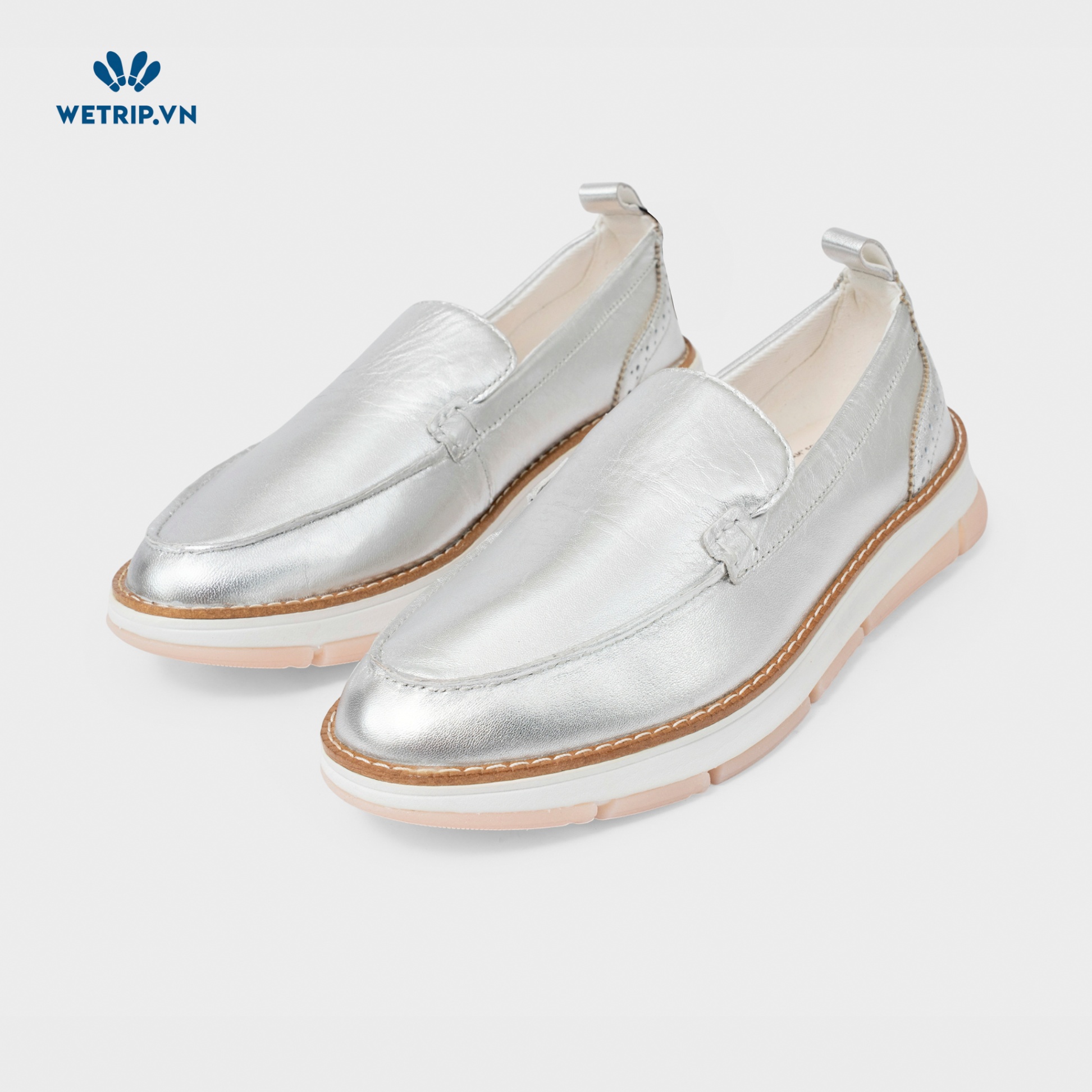 Giày Lười We_ColeHaan (Da-Bạc) Mã GL-COHA-011-A