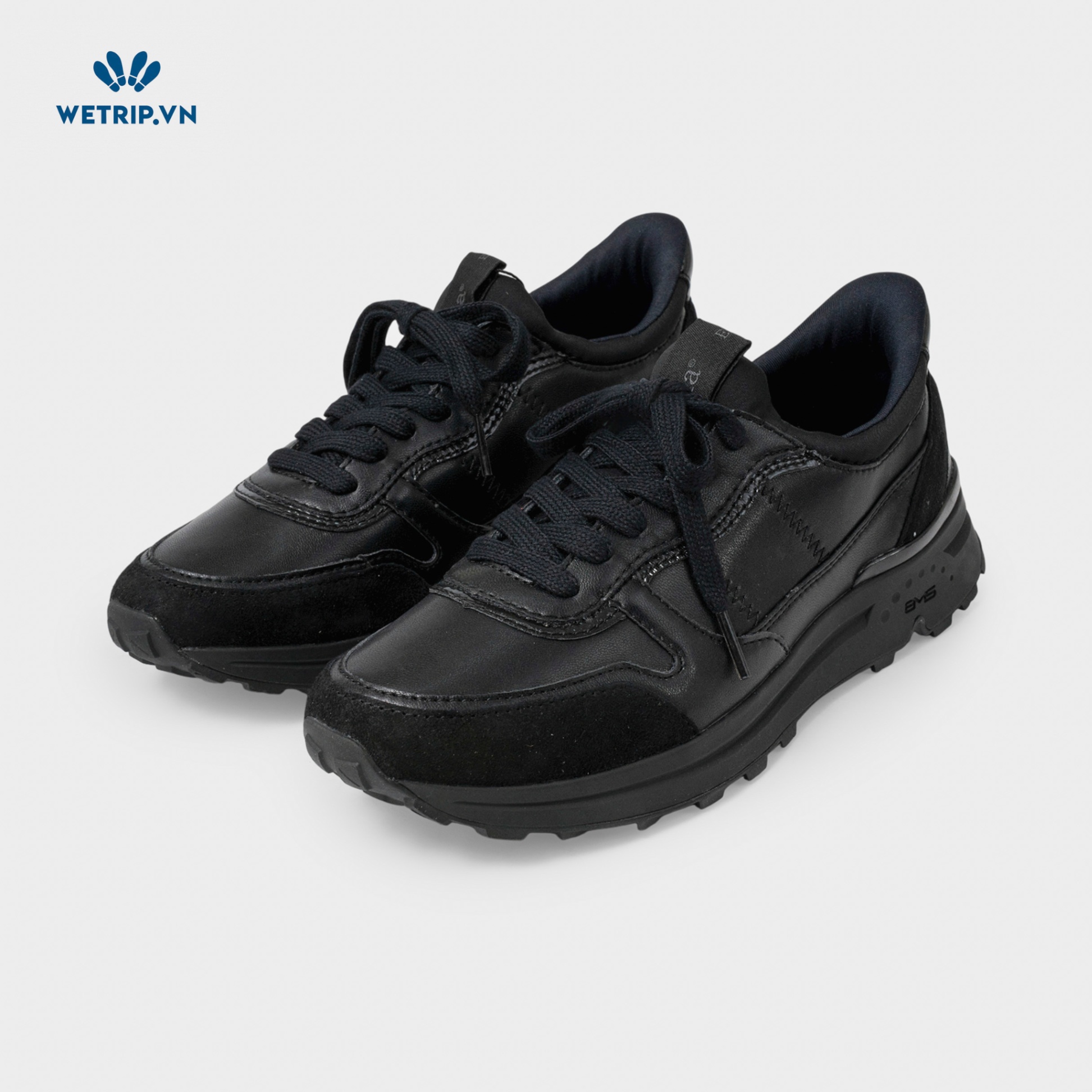 Sneaker Bussola (Da-Đen) Mã SN-BSL-121-D