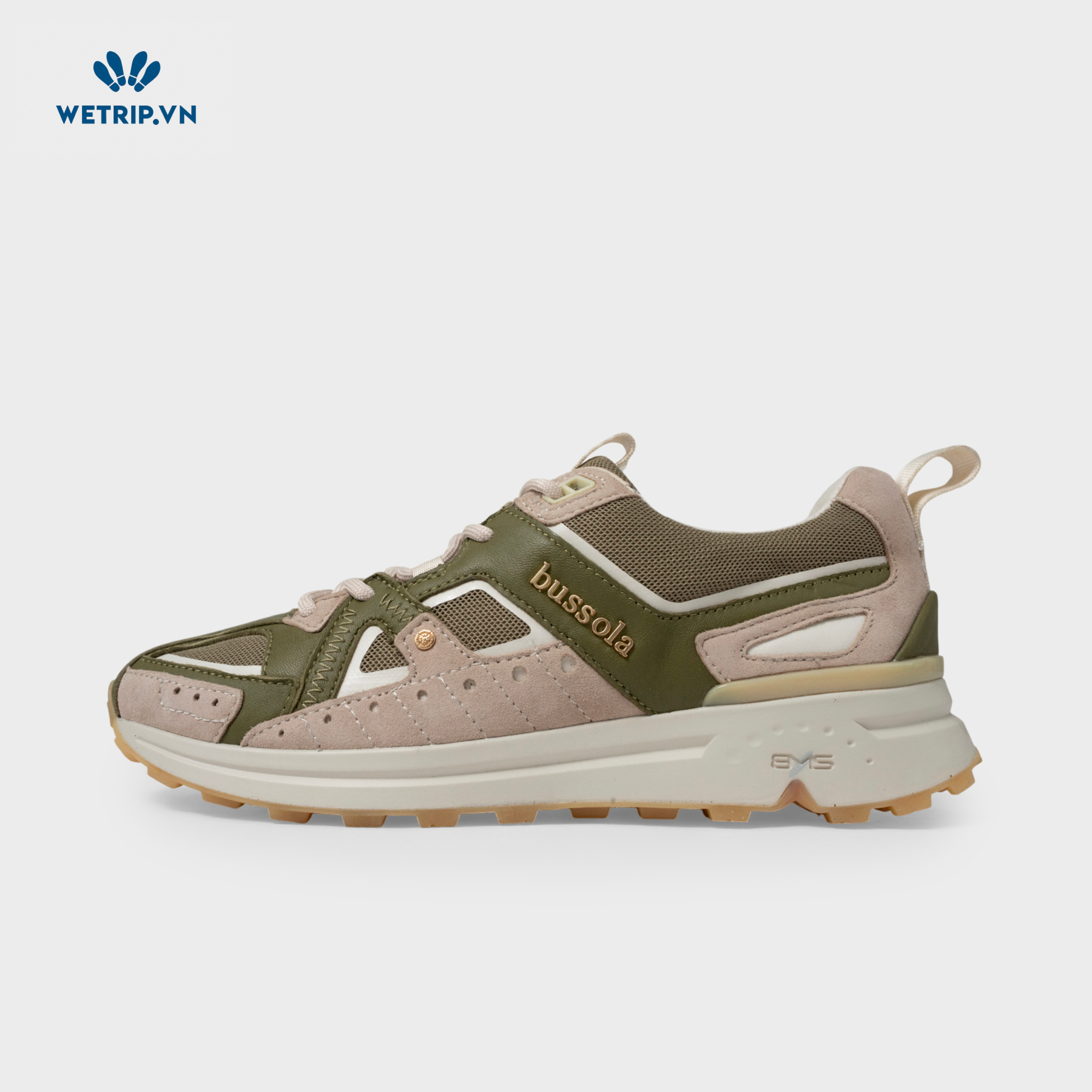 Sneaker Bussola (Xanh gót kem) Mã SN-BSL-125-E