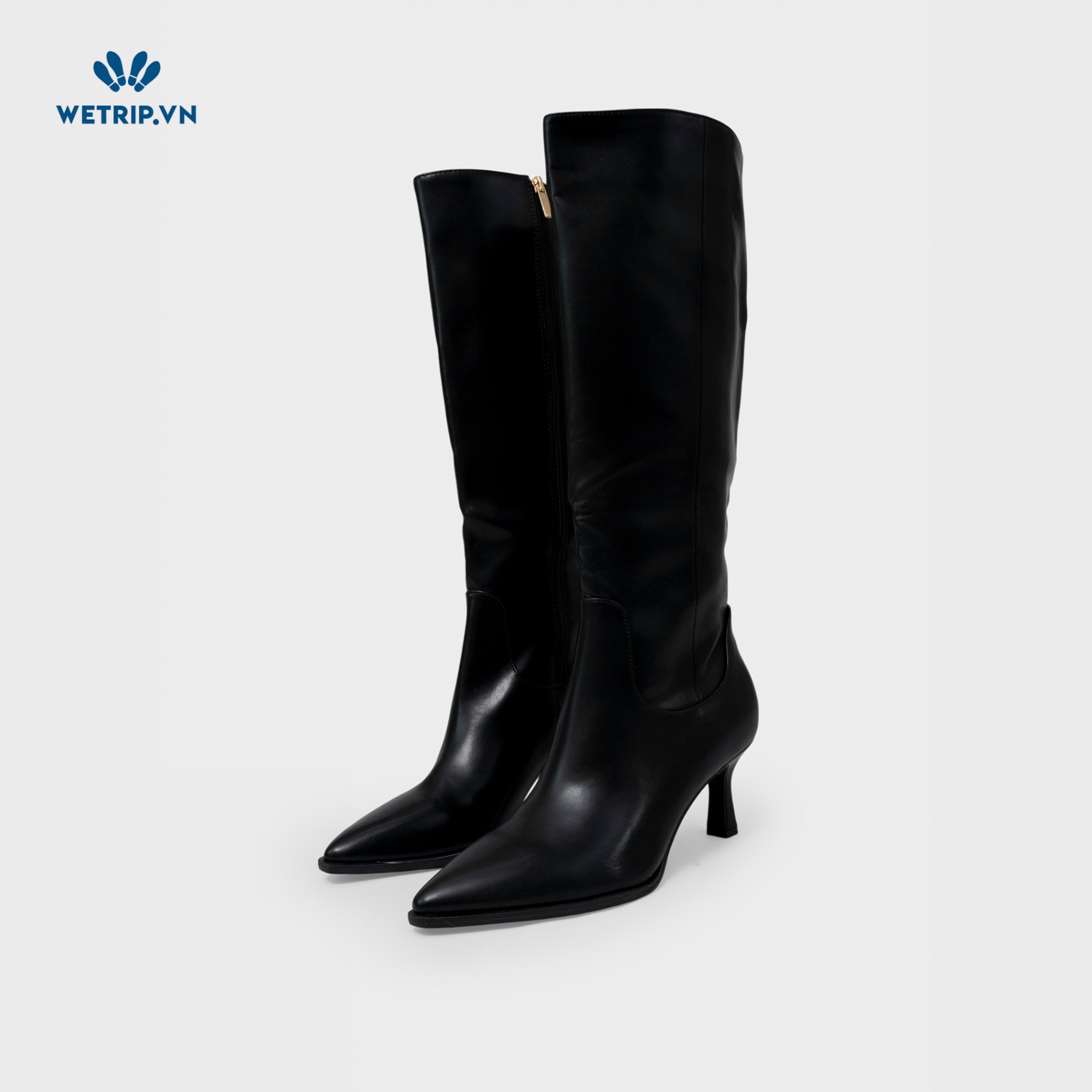Boots Đầu Gối Cao Gót I.N.C (Da-Đen) Mã BDG-CG-INC-005-A