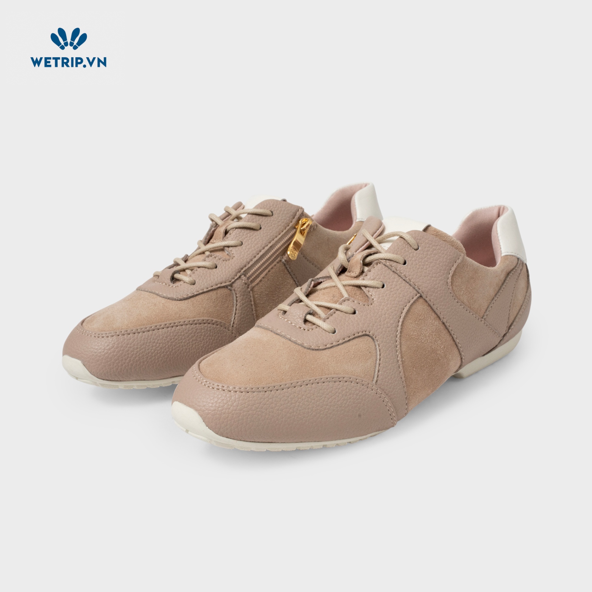 Sneaker Bussola (Nâu gót trắng) Mã SN-BSL-146-B