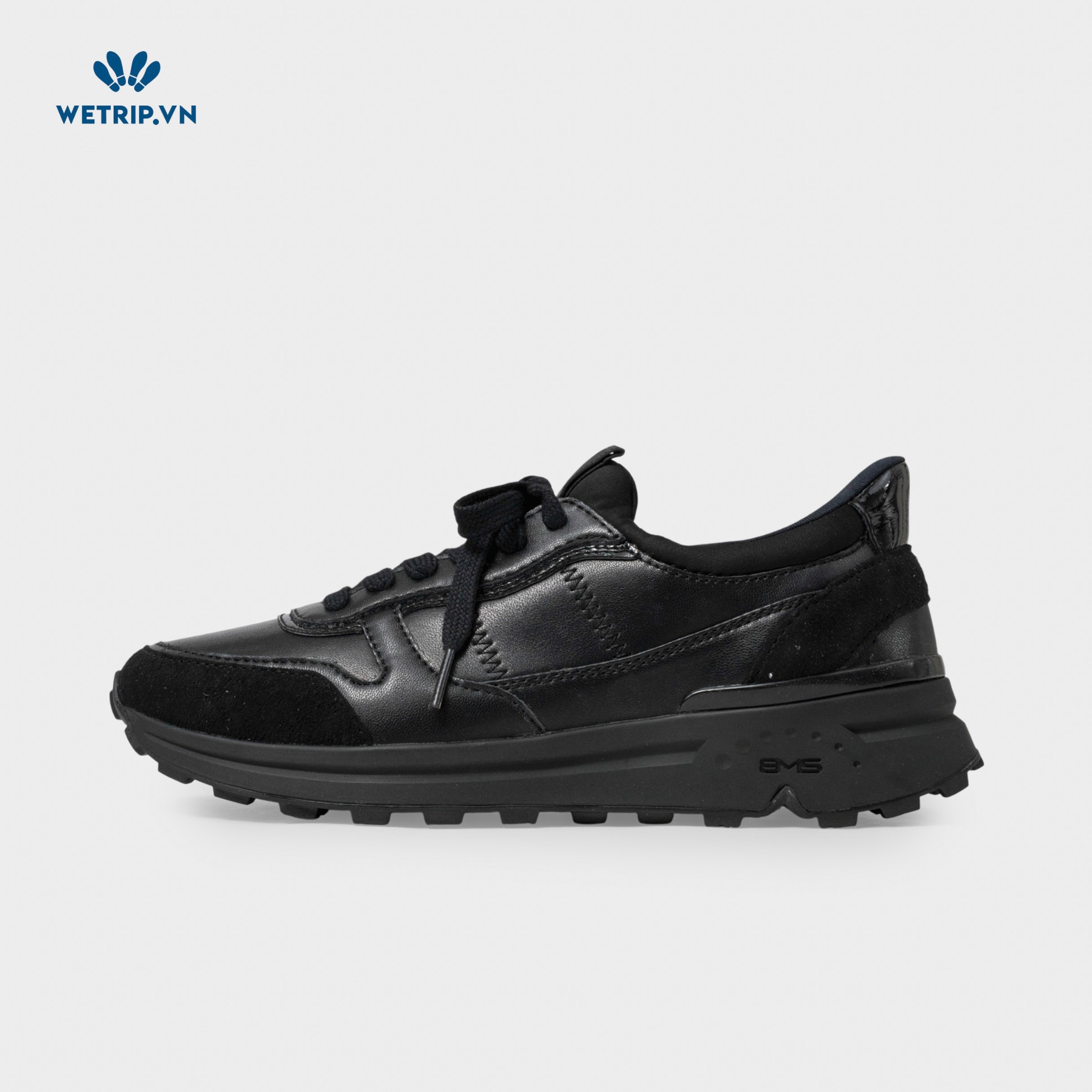 Sneaker Bussola (Da-Đen) Mã SN-BSL-121-D