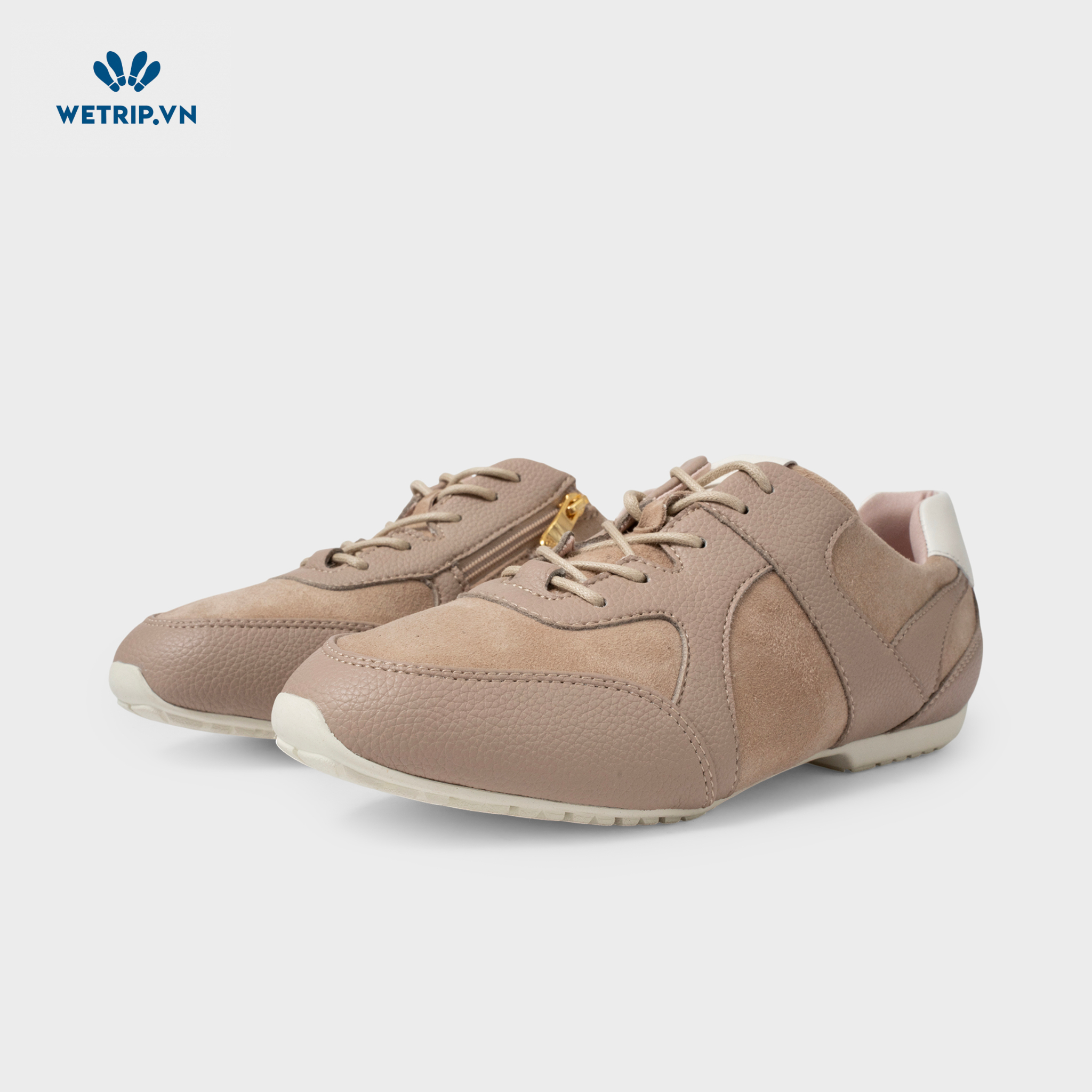 Sneaker Bussola (Nâu gót trắng) Mã SN-BSL-146-B