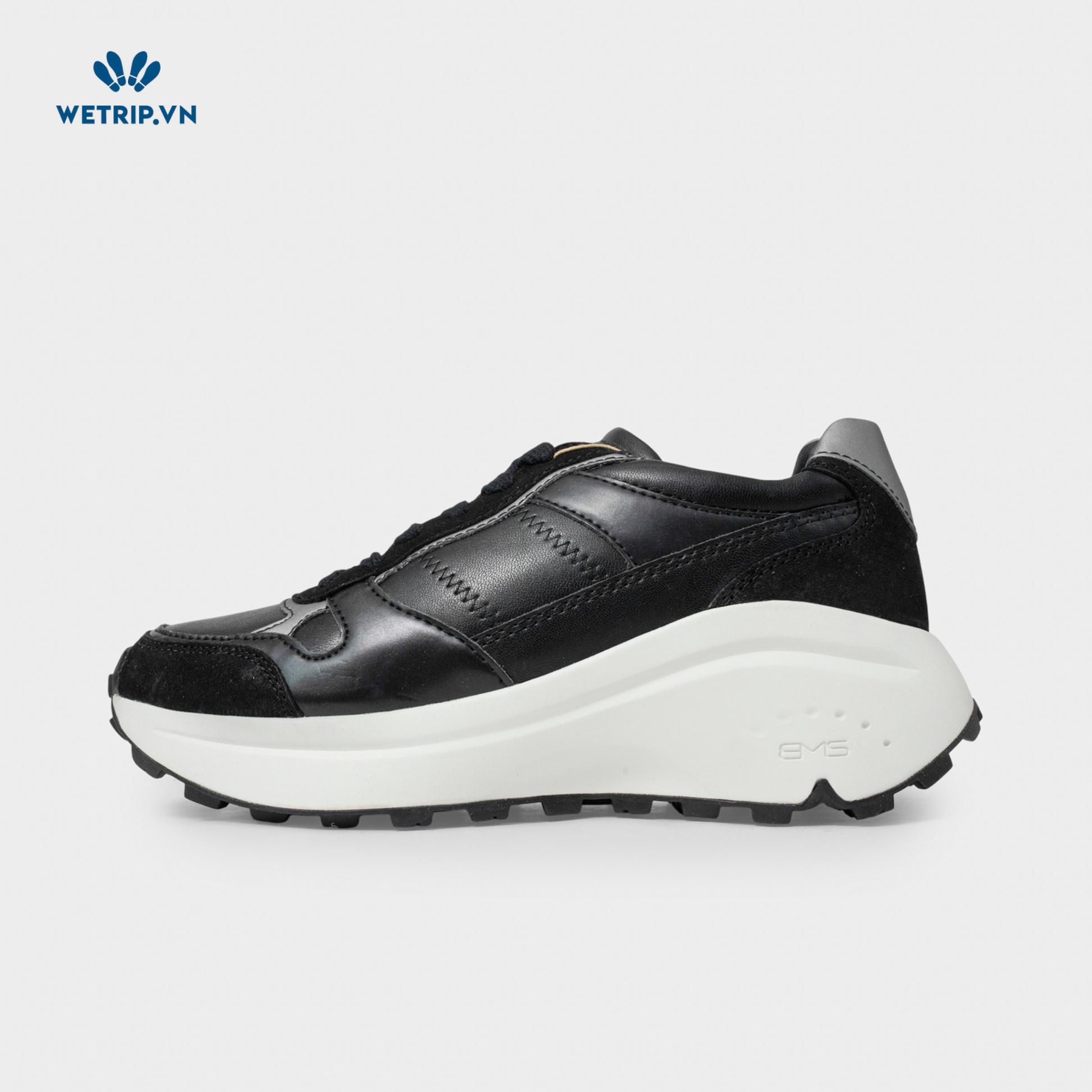 Sneaker Bussola (Da-Đen) Mã SN-BSL-122-C