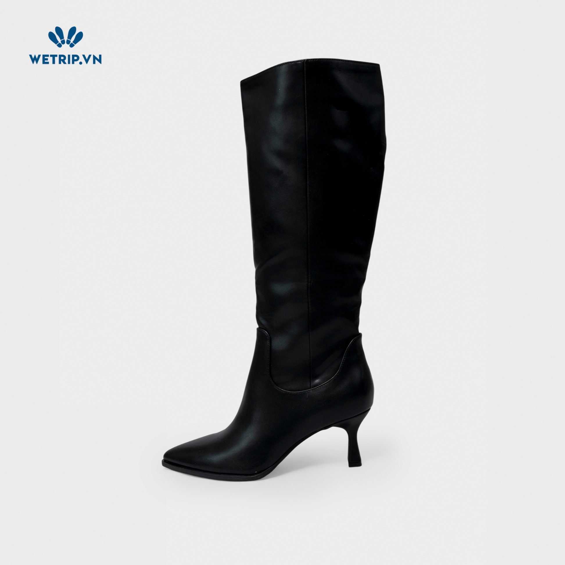 Boots Đầu Gối Cao Gót I.N.C (Da-Đen) Mã BDG-CG-INC-005-A