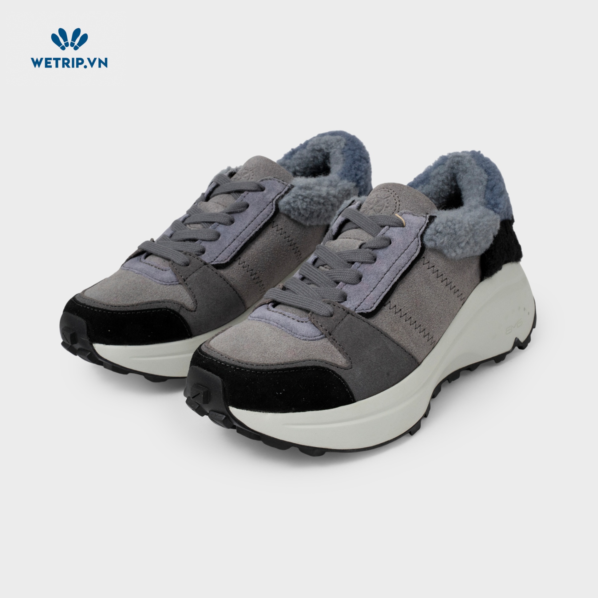 Sneaker Bussola (Xanh, xám, đen đế trắng) Mã SN-BSL-131-D