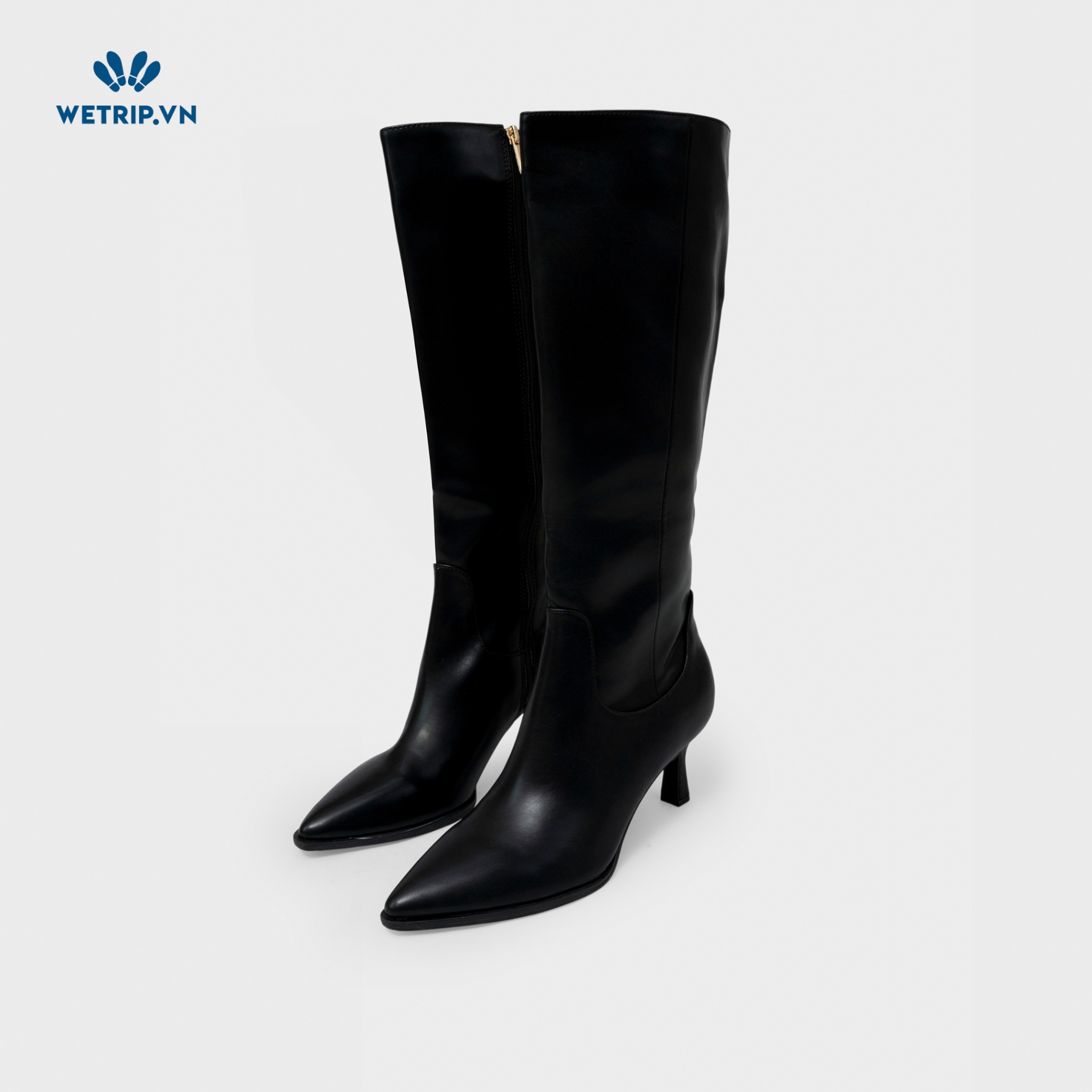 Boots Đầu Gối Cao Gót I.N.C (Da-Đen) Mã BDG-CG-INC-005-A