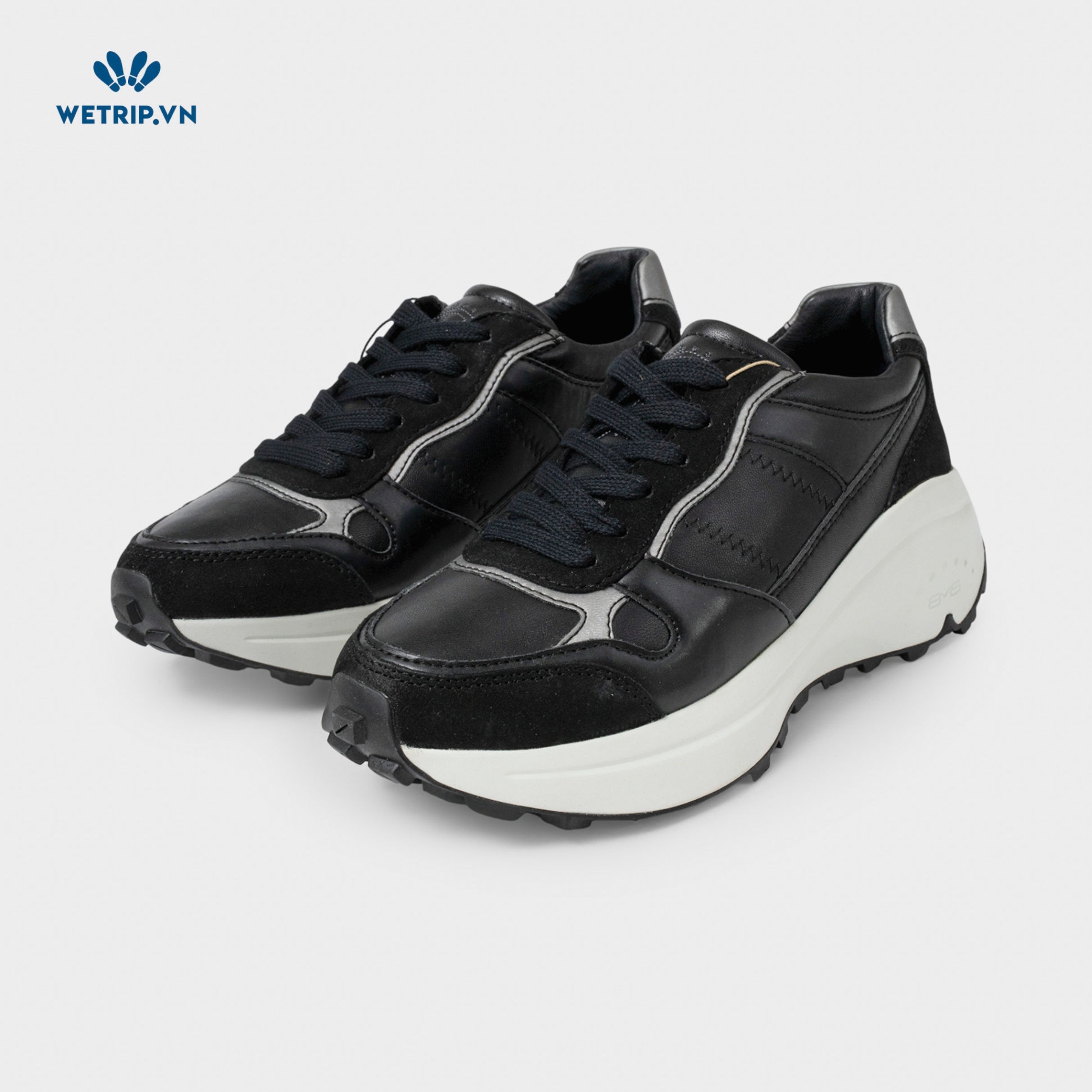 Sneaker Bussola (Da-Đen) Mã SN-BSL-122-C