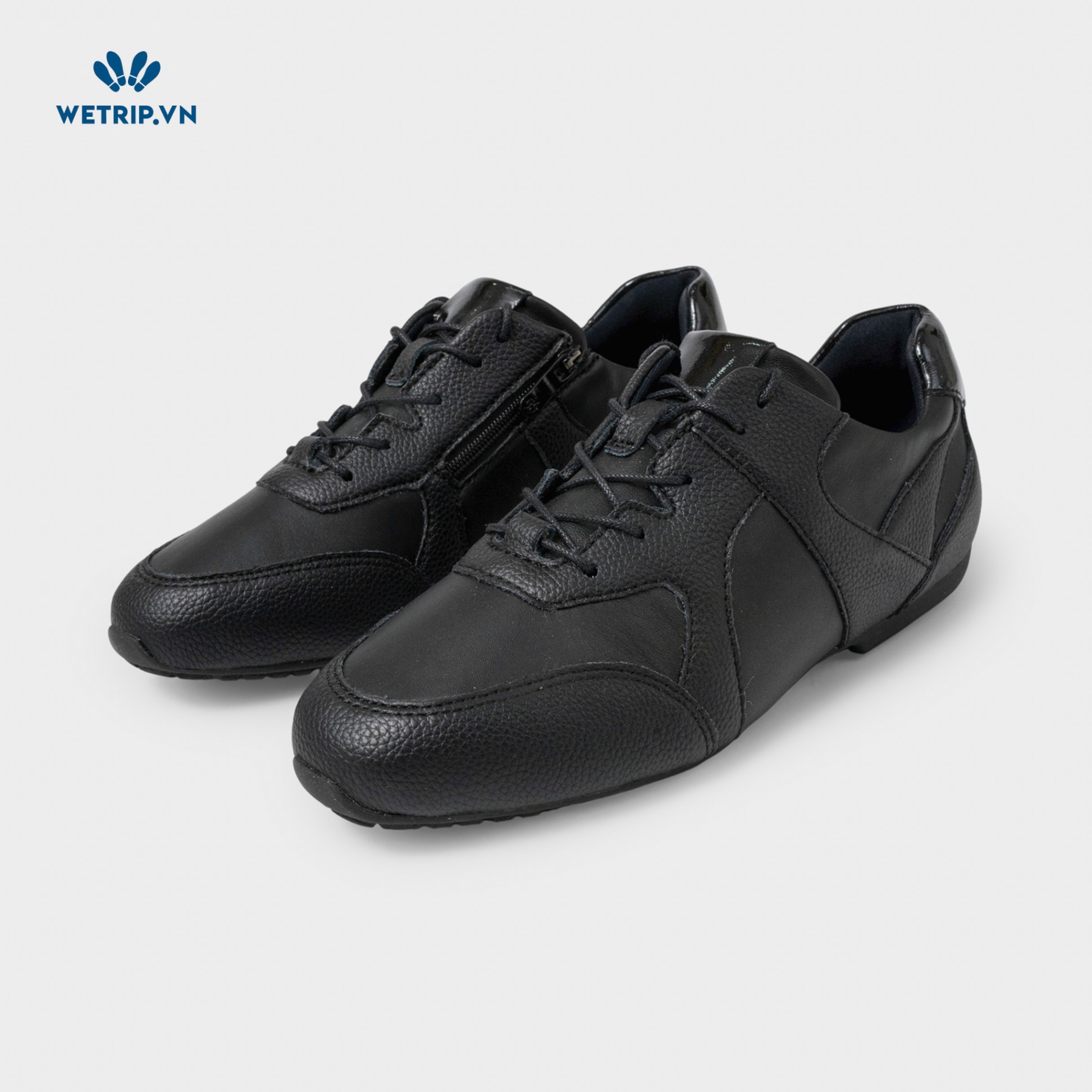 Sneaker Bussola (Da-Đen) Mã SN-BSL-146-A