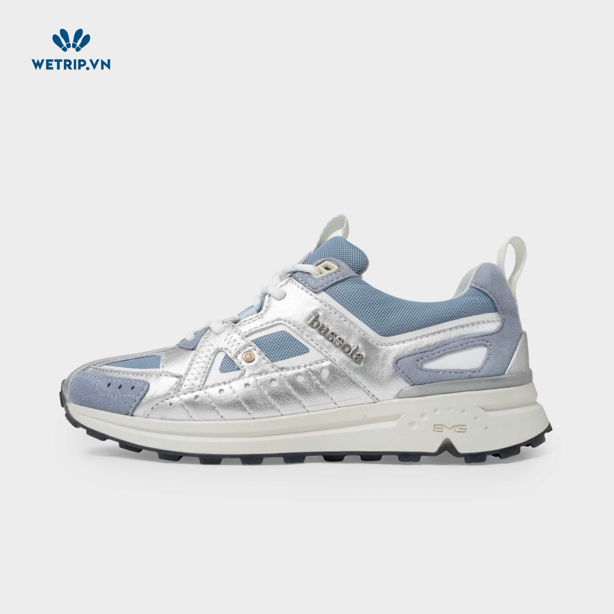 Sneaker Bussola (Xanh phối bạc) Mã SN-BSL-125-C