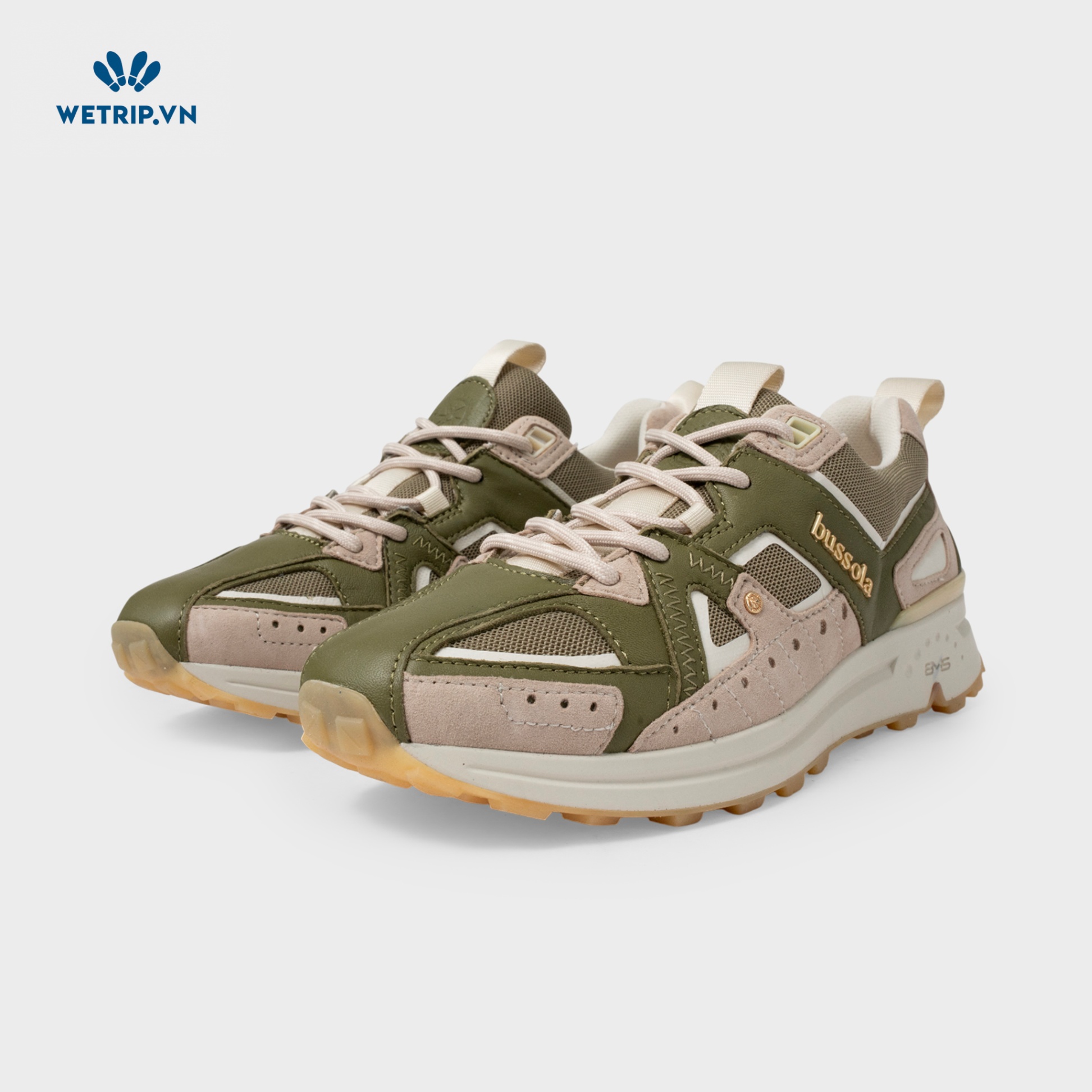 Sneaker Bussola (Xanh gót kem) Mã SN-BSL-125-E