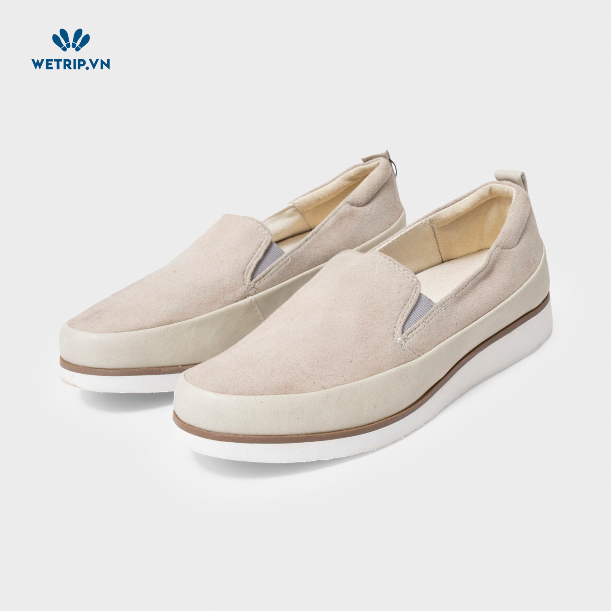 Slip-On Bussola (Da lộn-Be)Mã SLO-BSL-013-M2