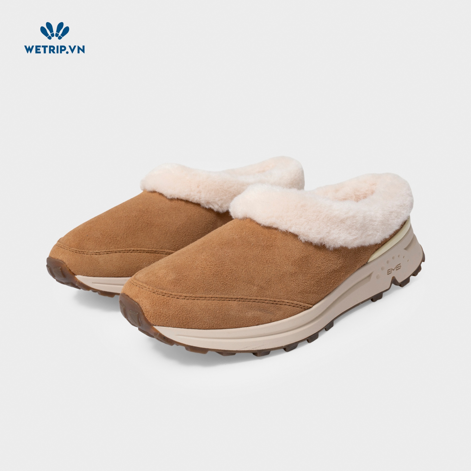 Giày Lười Bussola (Da-Nâu, lót lông) Mã GL-BSL-022-B1