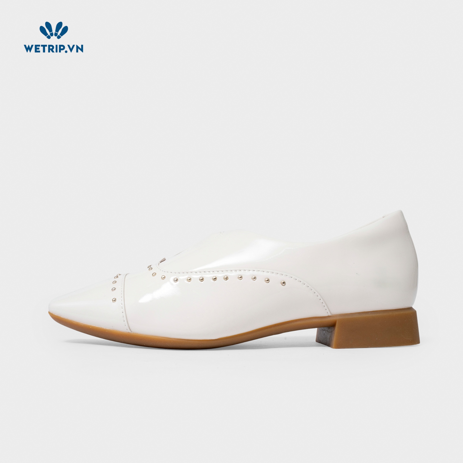 Giày Lười Friorino (Da bóng-Trắng) Mã GL-FRIO-001-C
