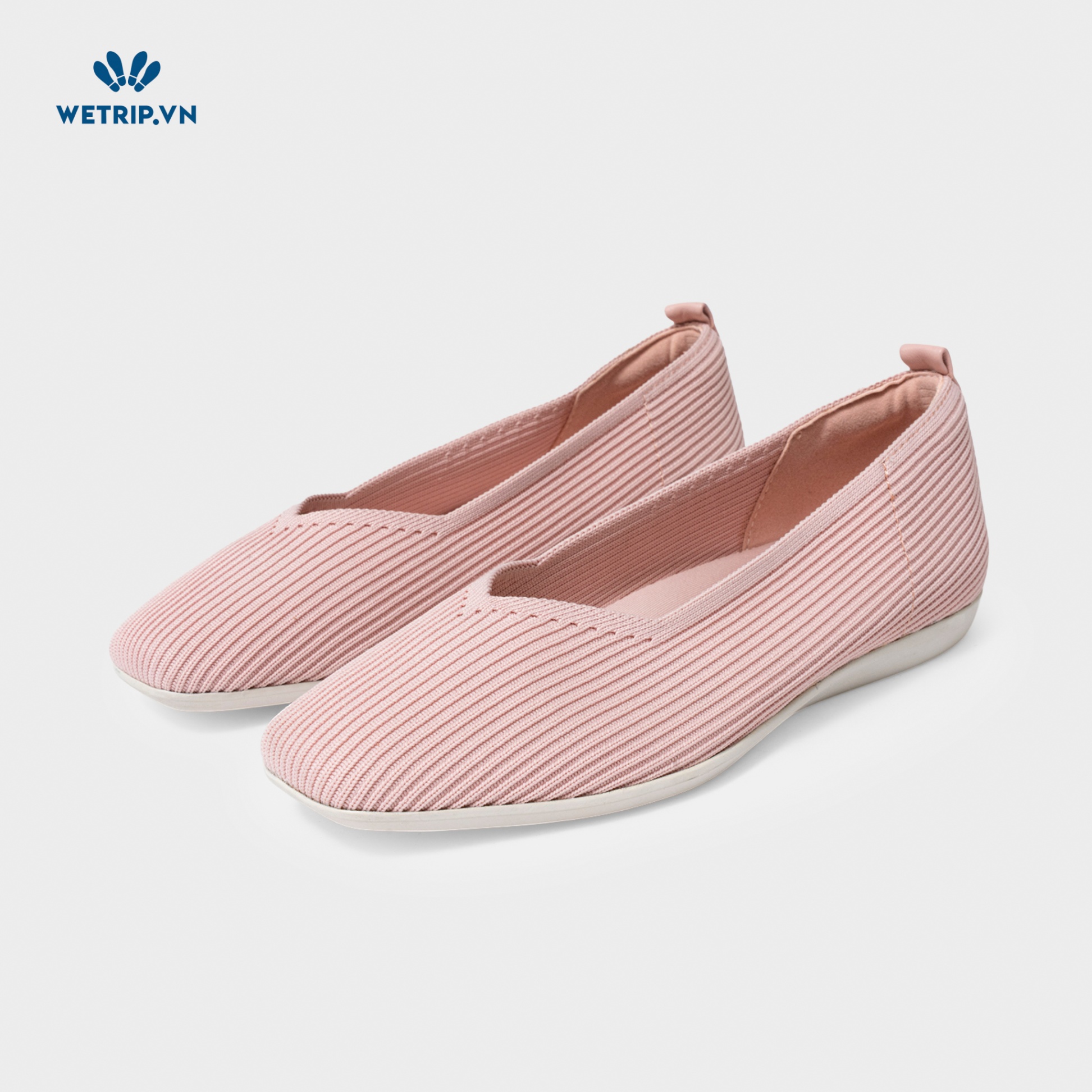 Giày Búp Bê Bussola (Vải-Hồng) Mã BB-BSL-020-D