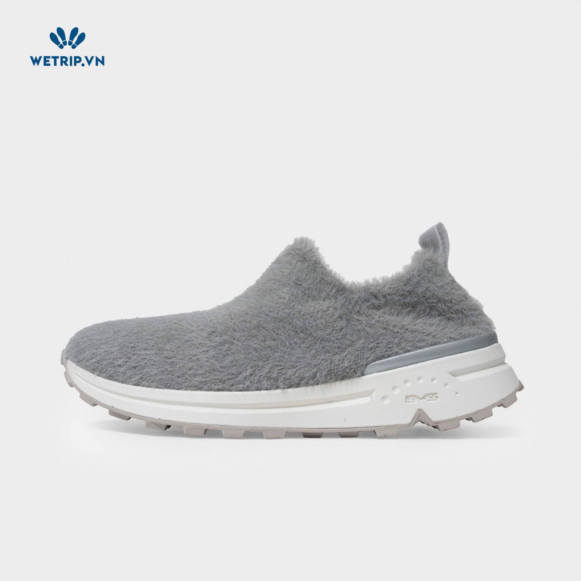 Slip-On Bussola (Vải lông-Xám) Mã SLO-BSL-043-A